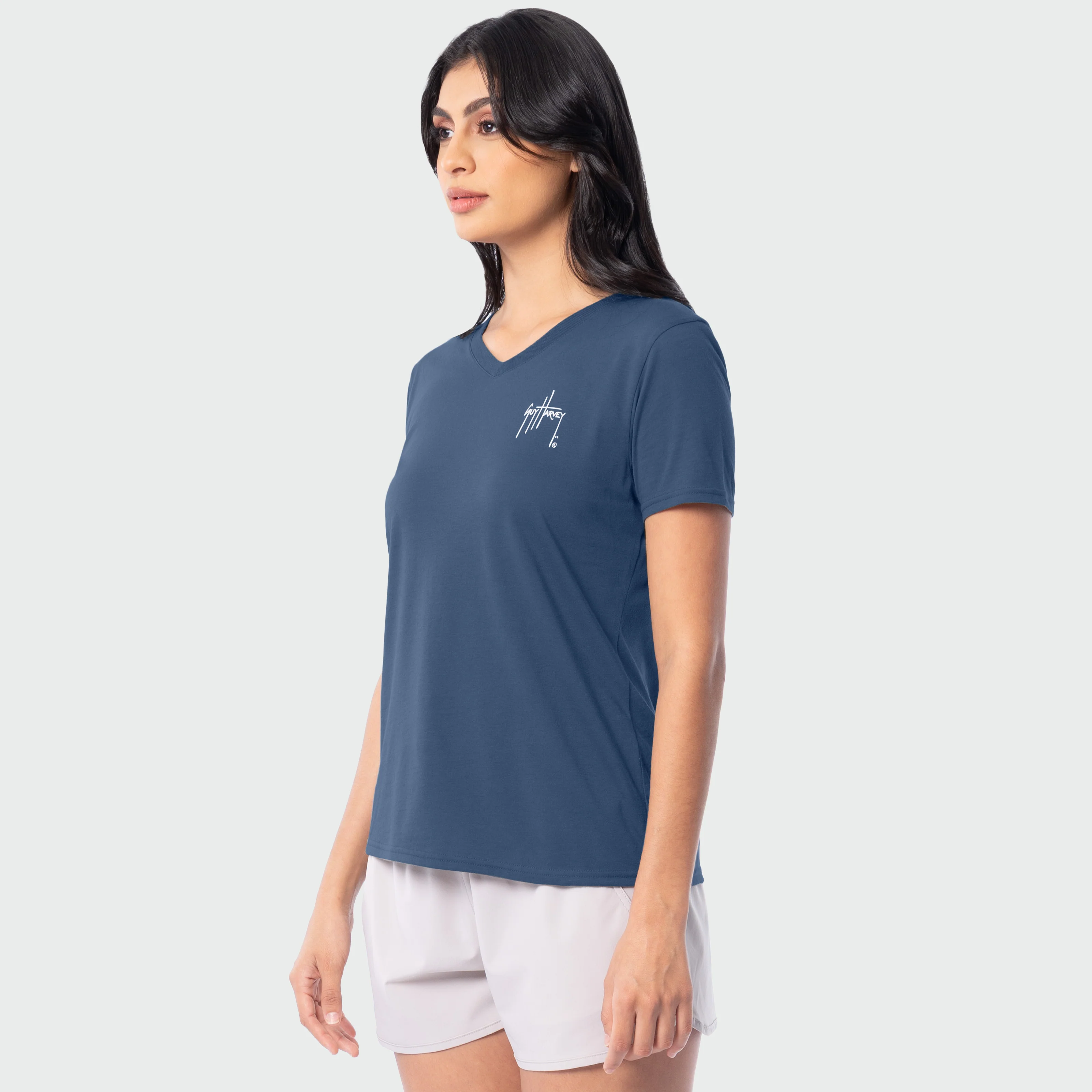 HarborLite V-Neck Tee - Floral Bills - Image 5