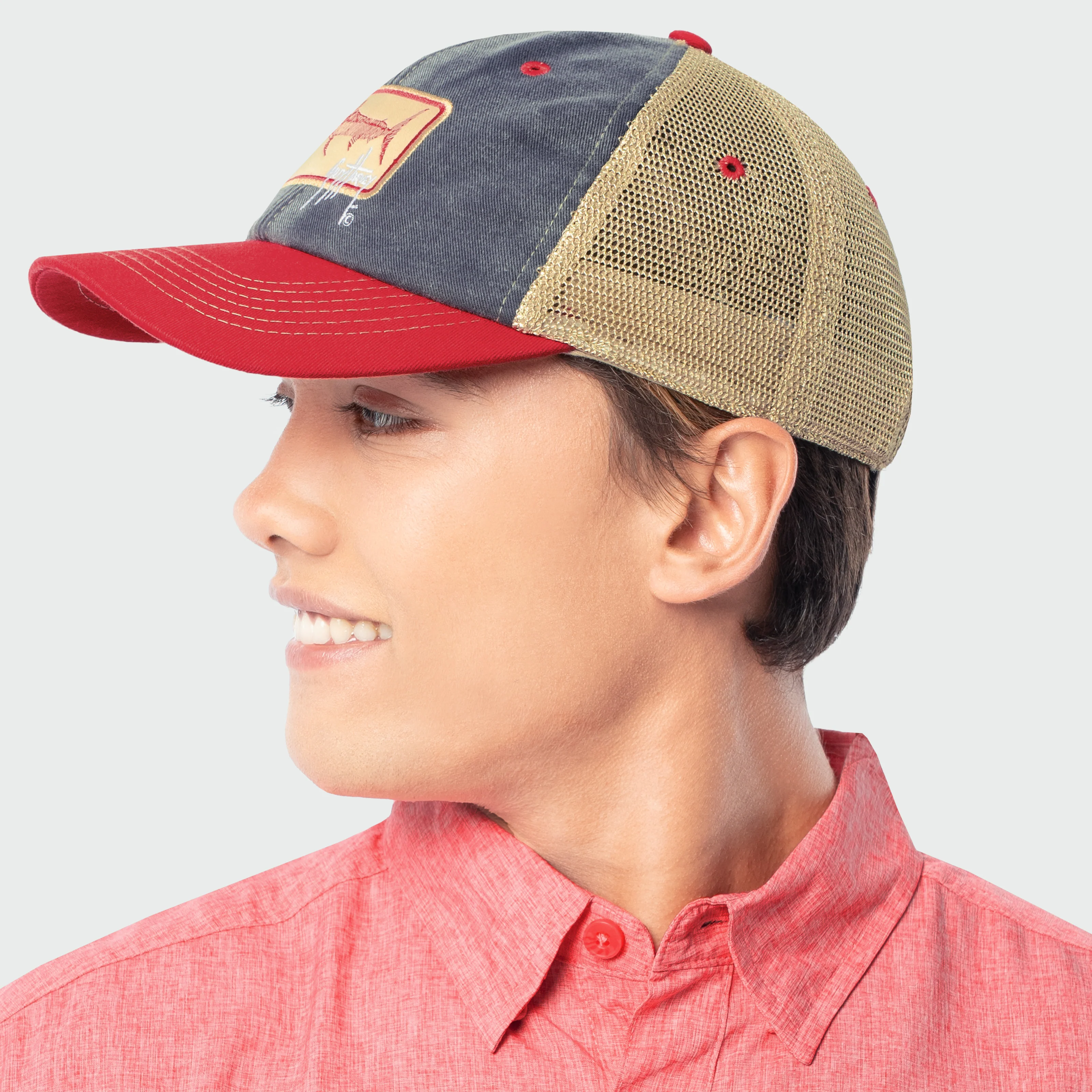 Denim Billfish Trucker Hat - Image 3