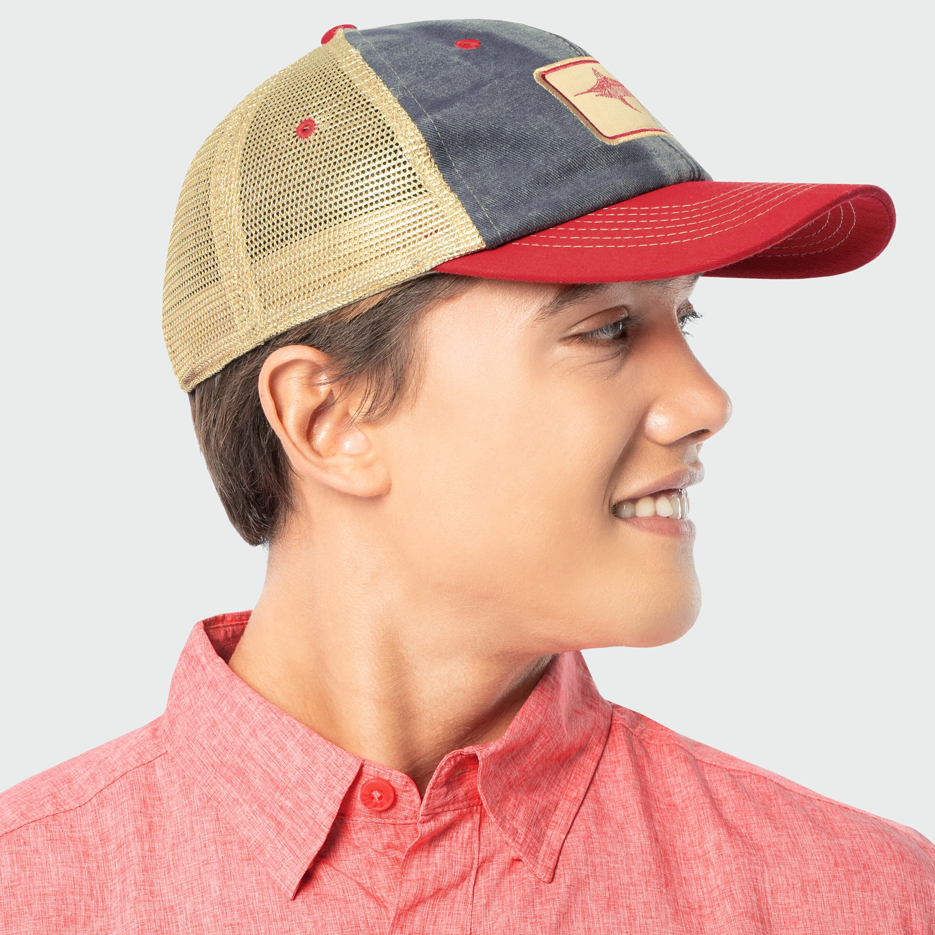 Denim Billfish Trucker Hat - Image 4