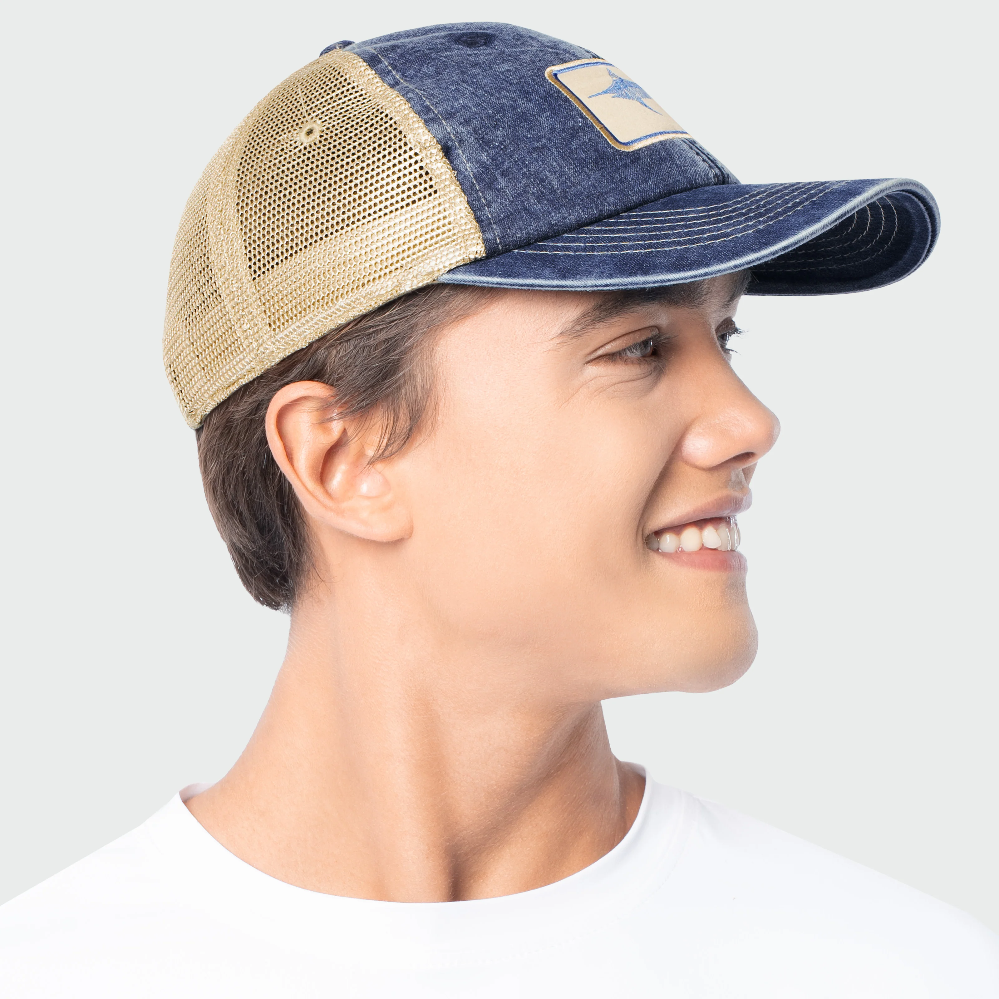 Denim Billfish Trucker Hat - Image 8