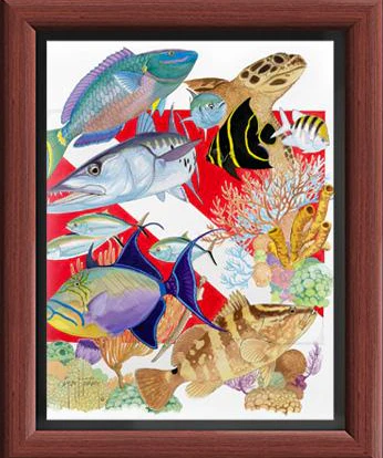 "Divers Delight" Tile Art - Image 3