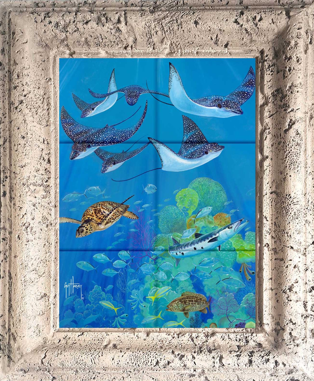 "Eagle Ray Pass" Tile Art - Image 4