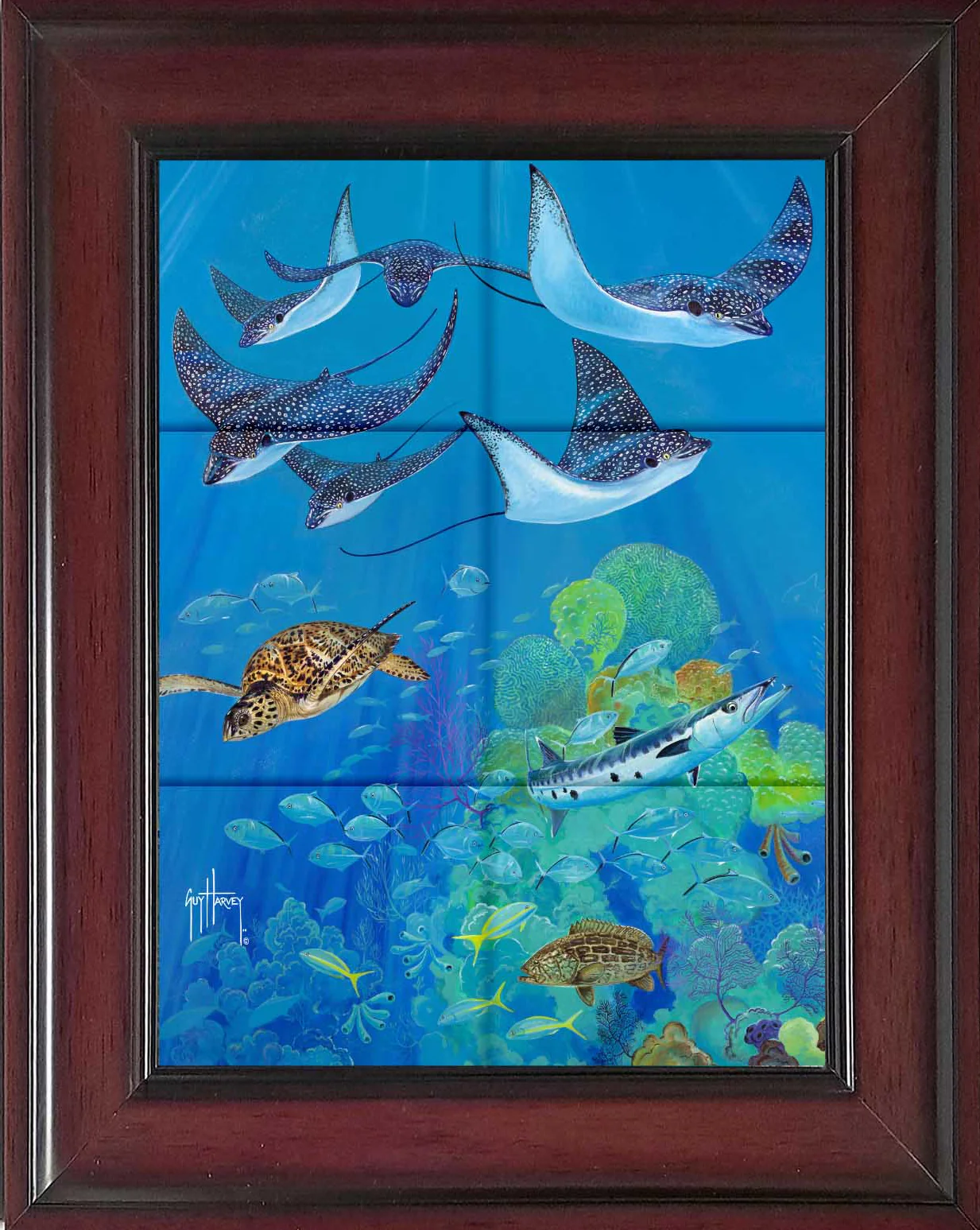 "Eagle Ray Pass" Tile Art - Image 6