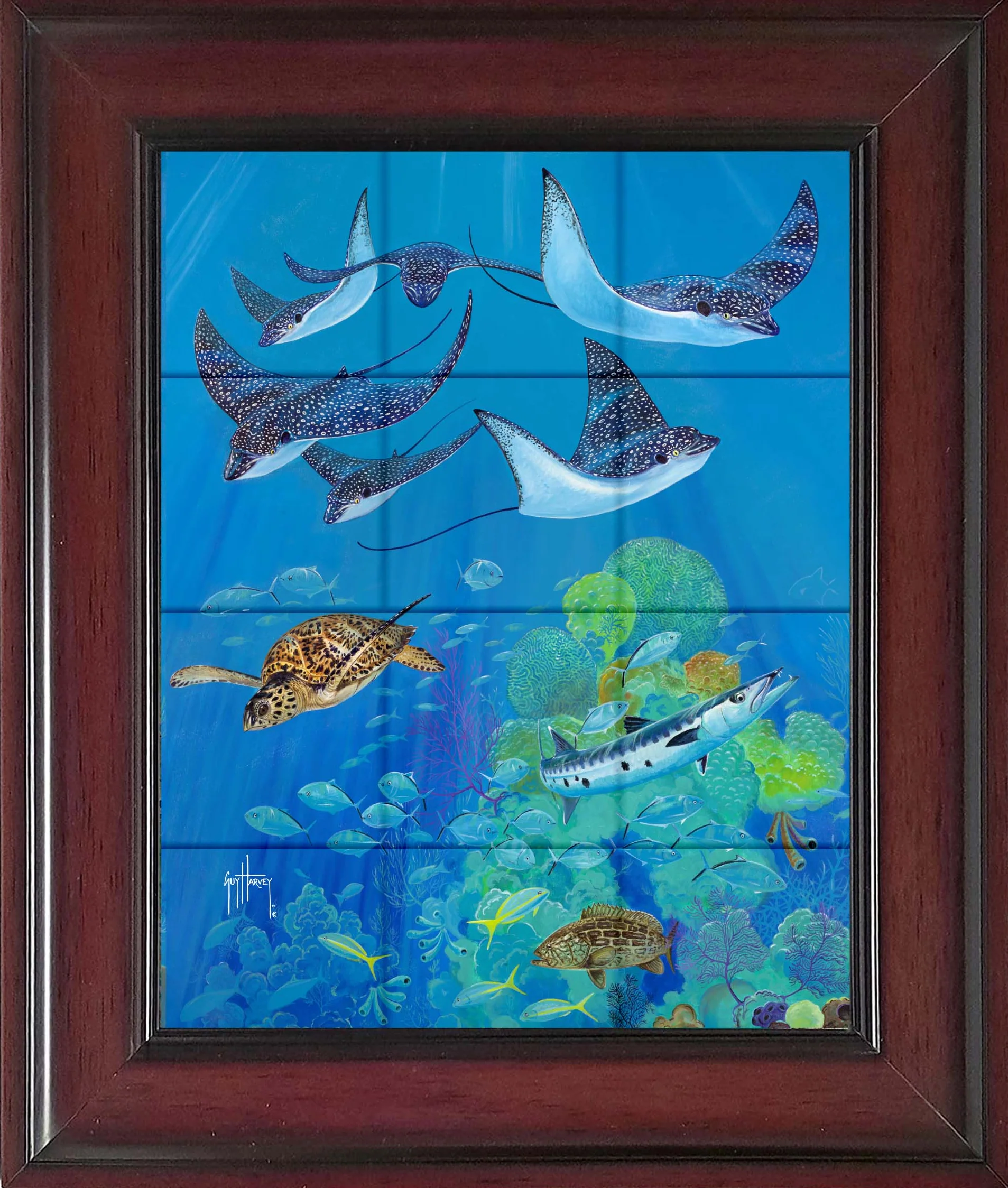 "Eagle Ray Pass" Tile Art - Image 9