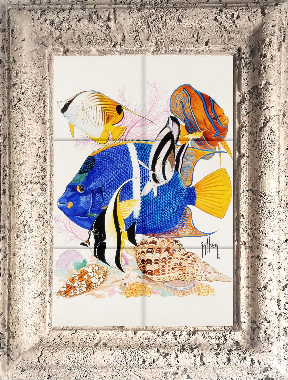 "Angel Reef - King Angel" Tile Art - Image 4