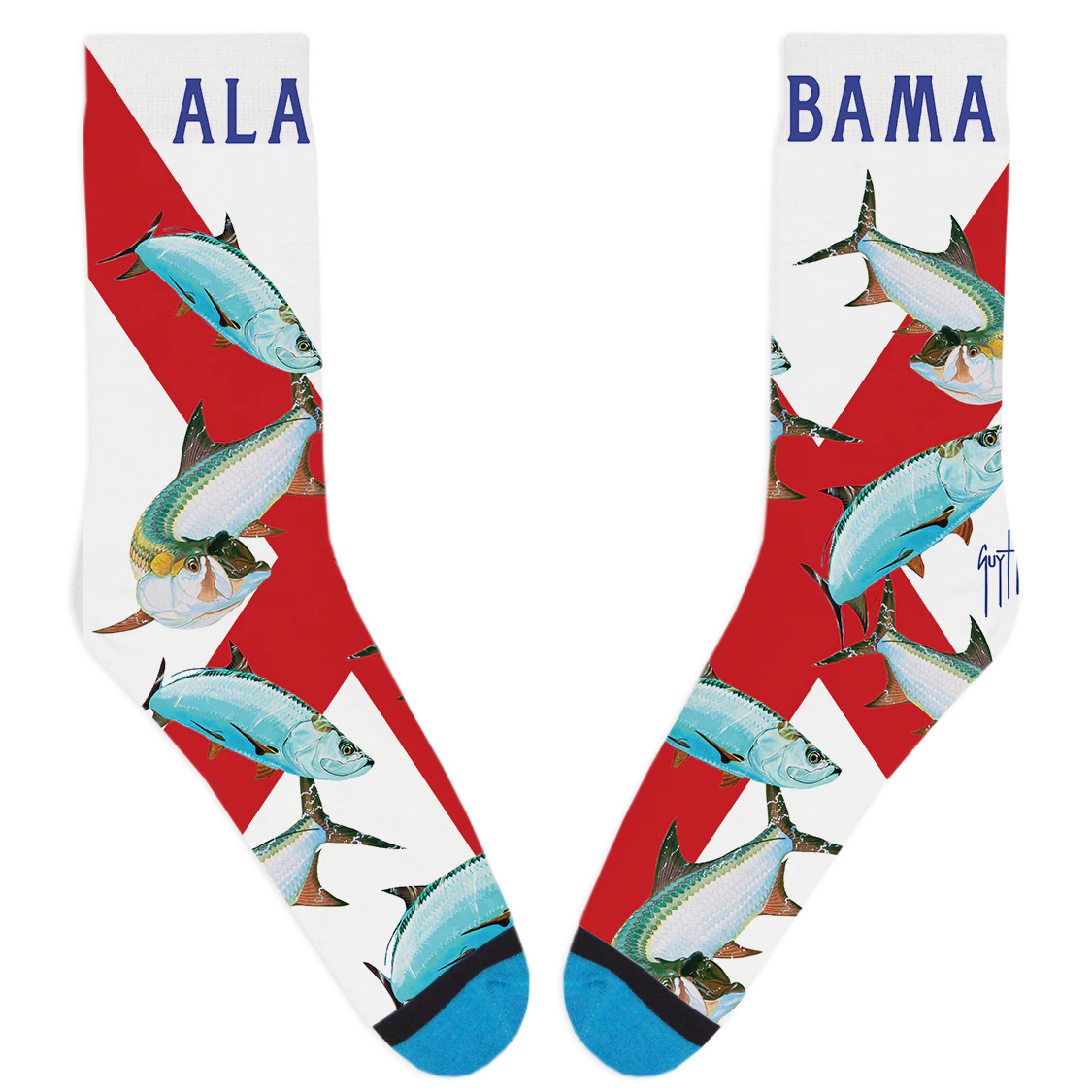 Guy Harvey Alabama Tarpon Socks