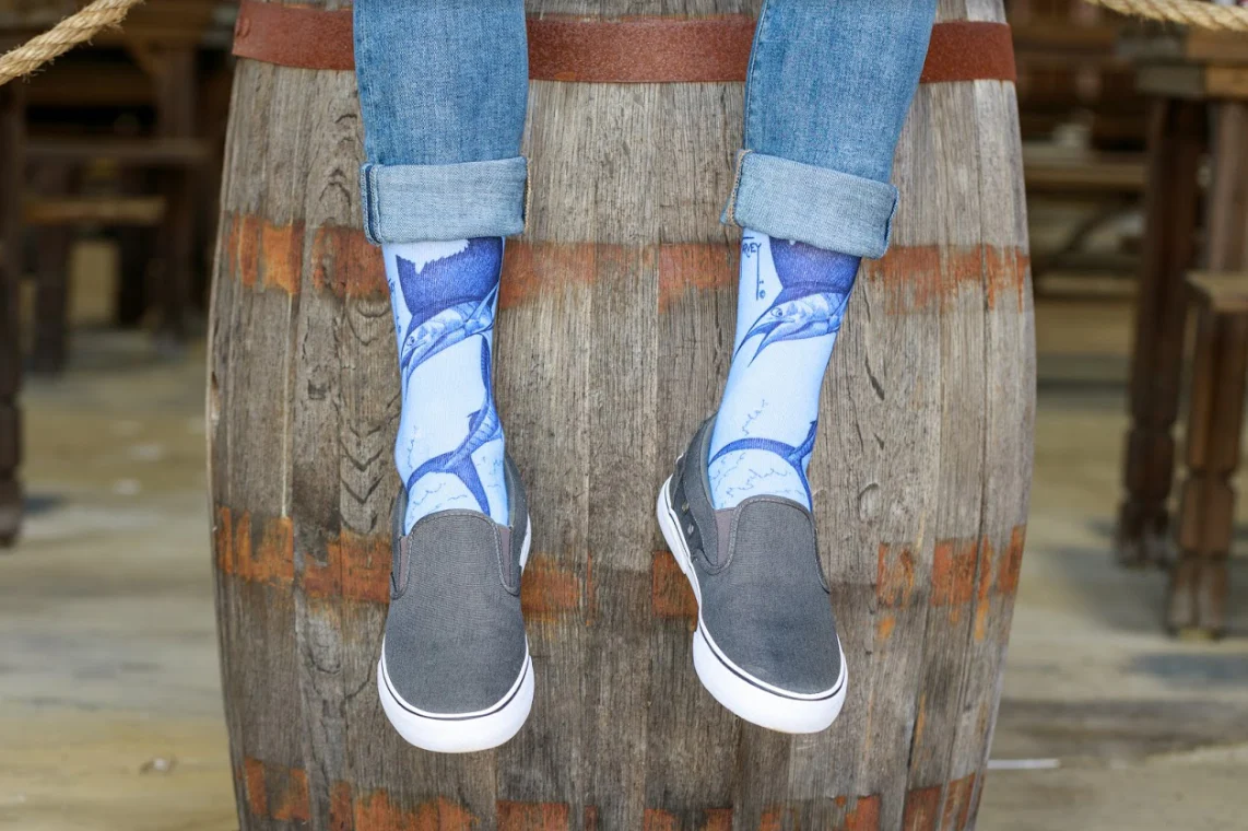 Blue Sailfish Socks - Image 2