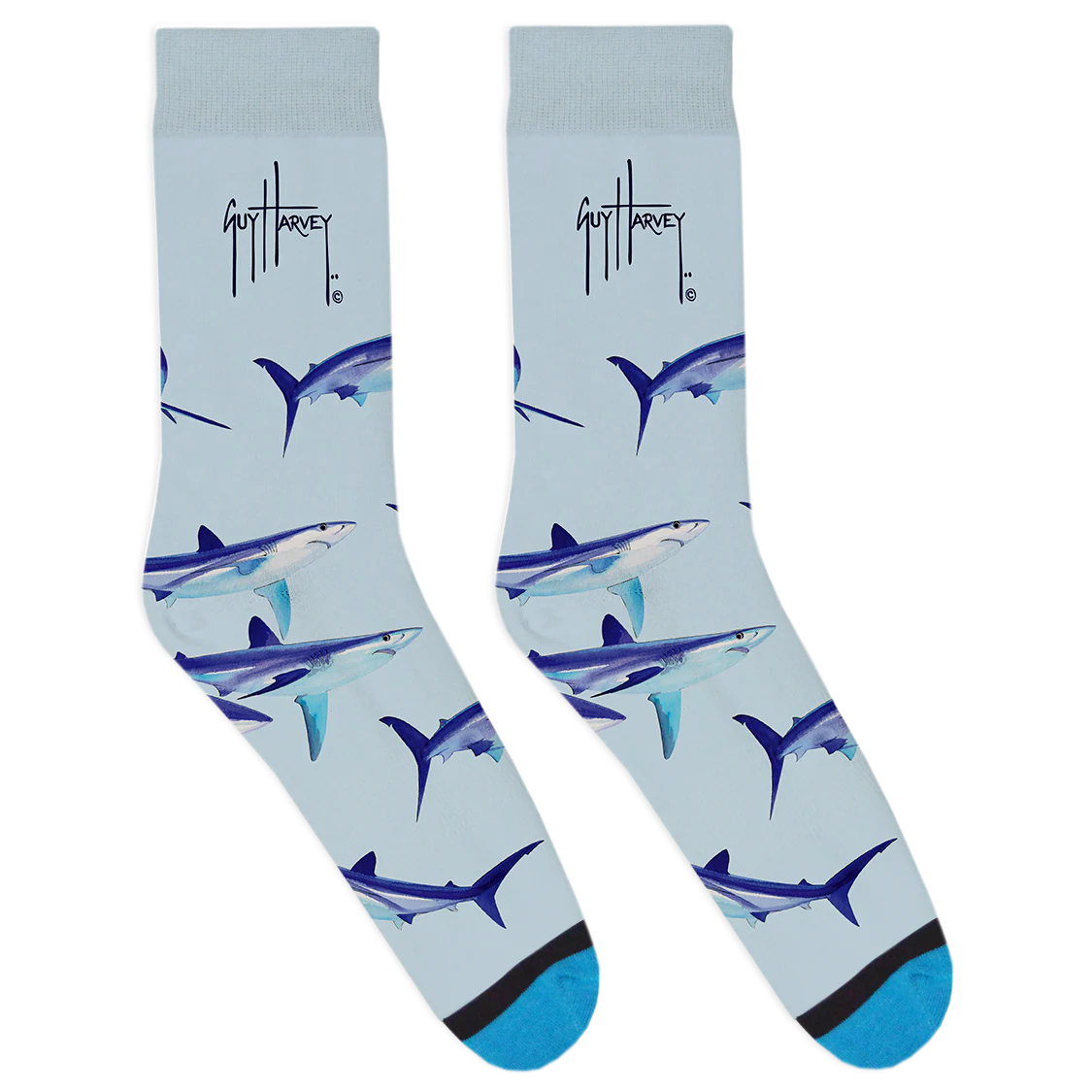 Blue Shark Socks