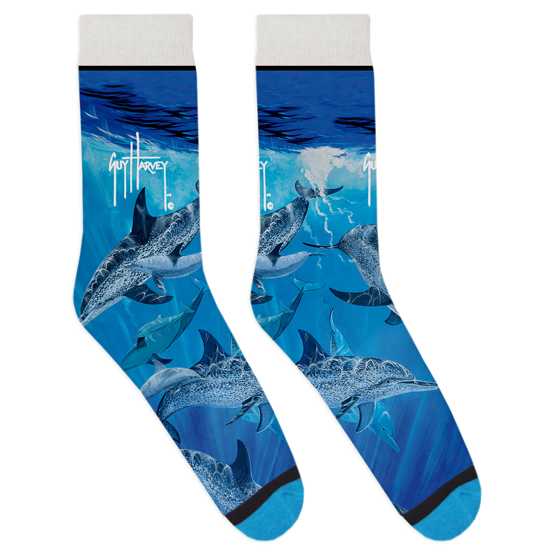 Dark Blue Dolphin Socks