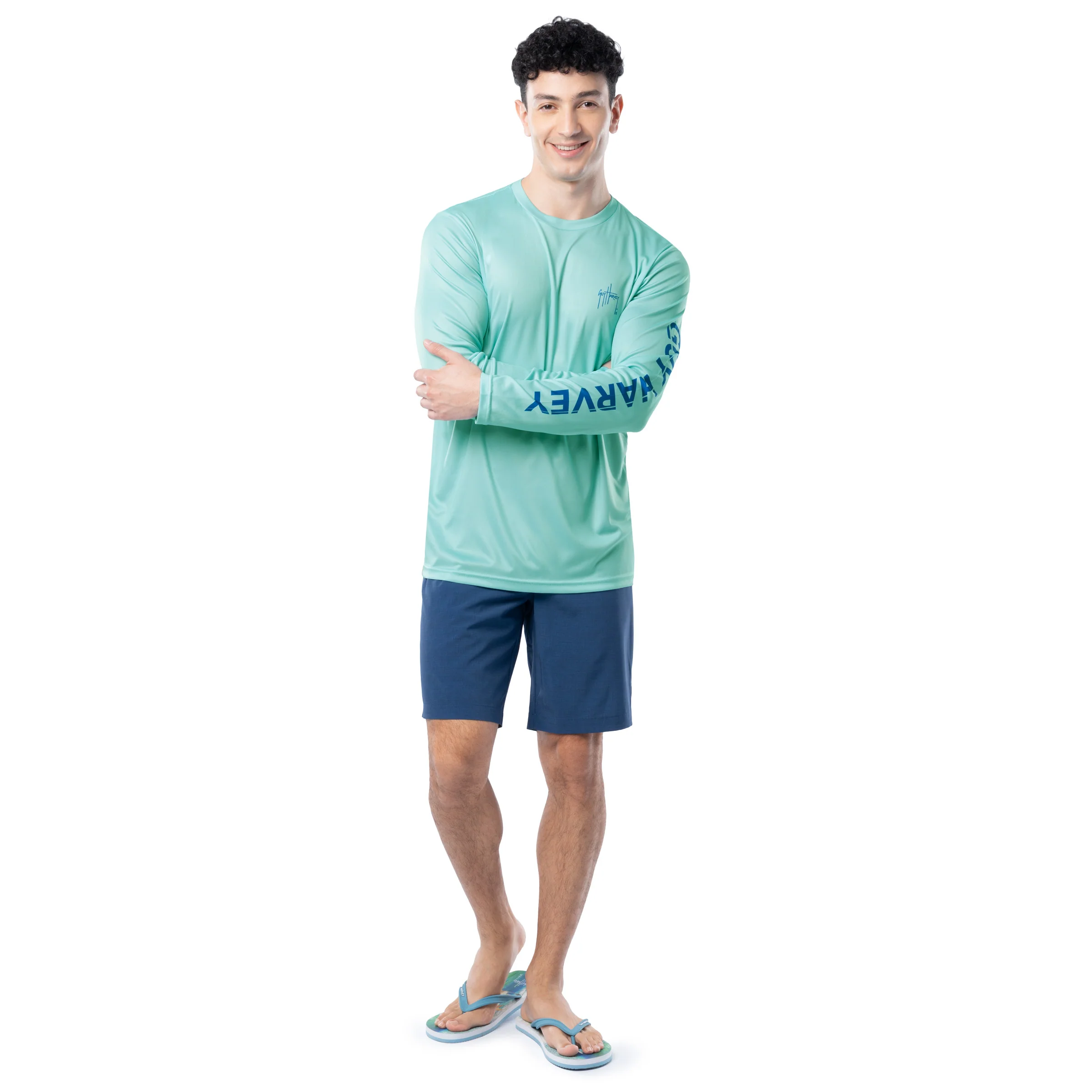 Performance Sun Protection Crew - Mahi Hex - Image 8