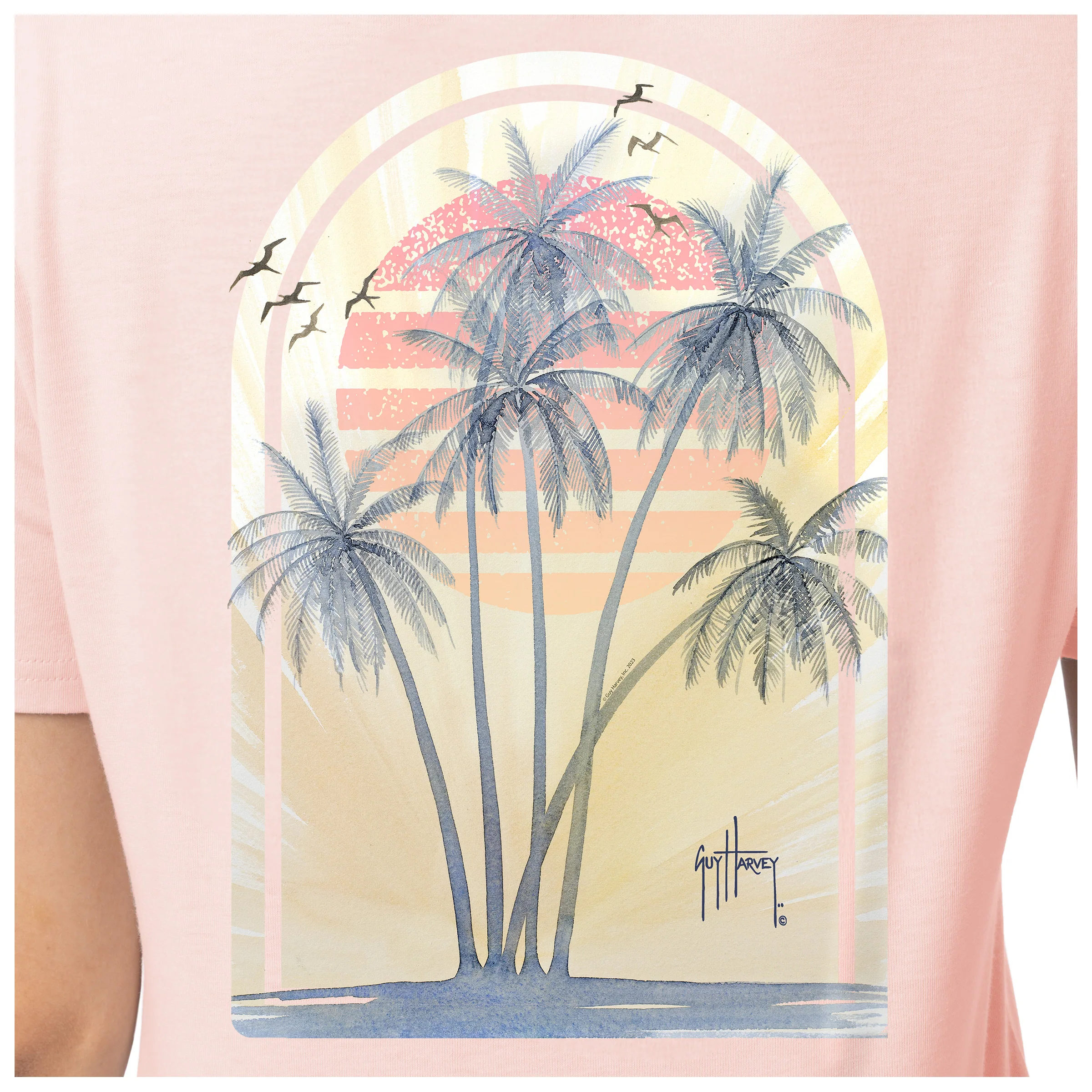 Lightweight V-Neck Tee - Palm Breeze - Image 4