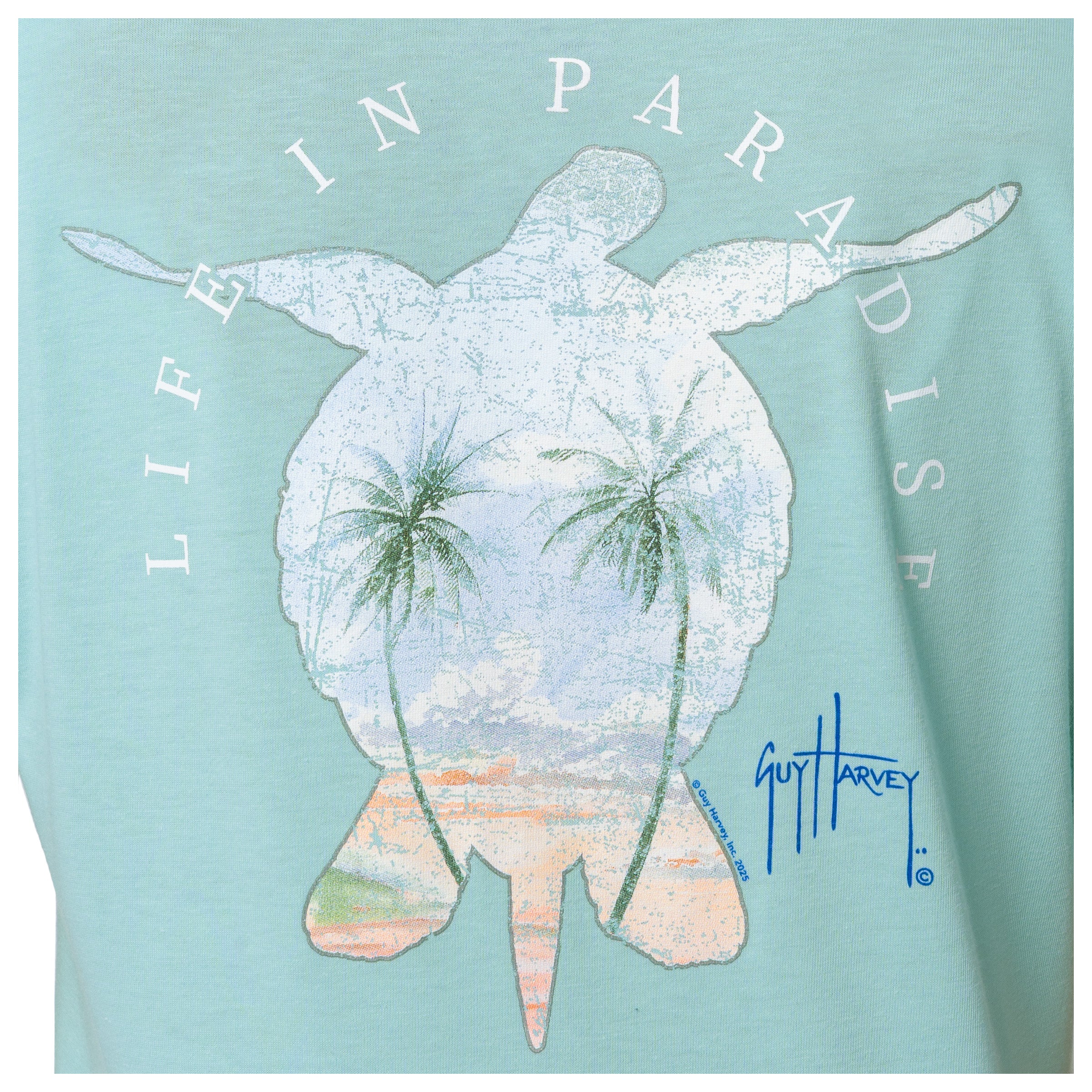Lightweight V-Neck Tee - Paradise Turtle - Image 4