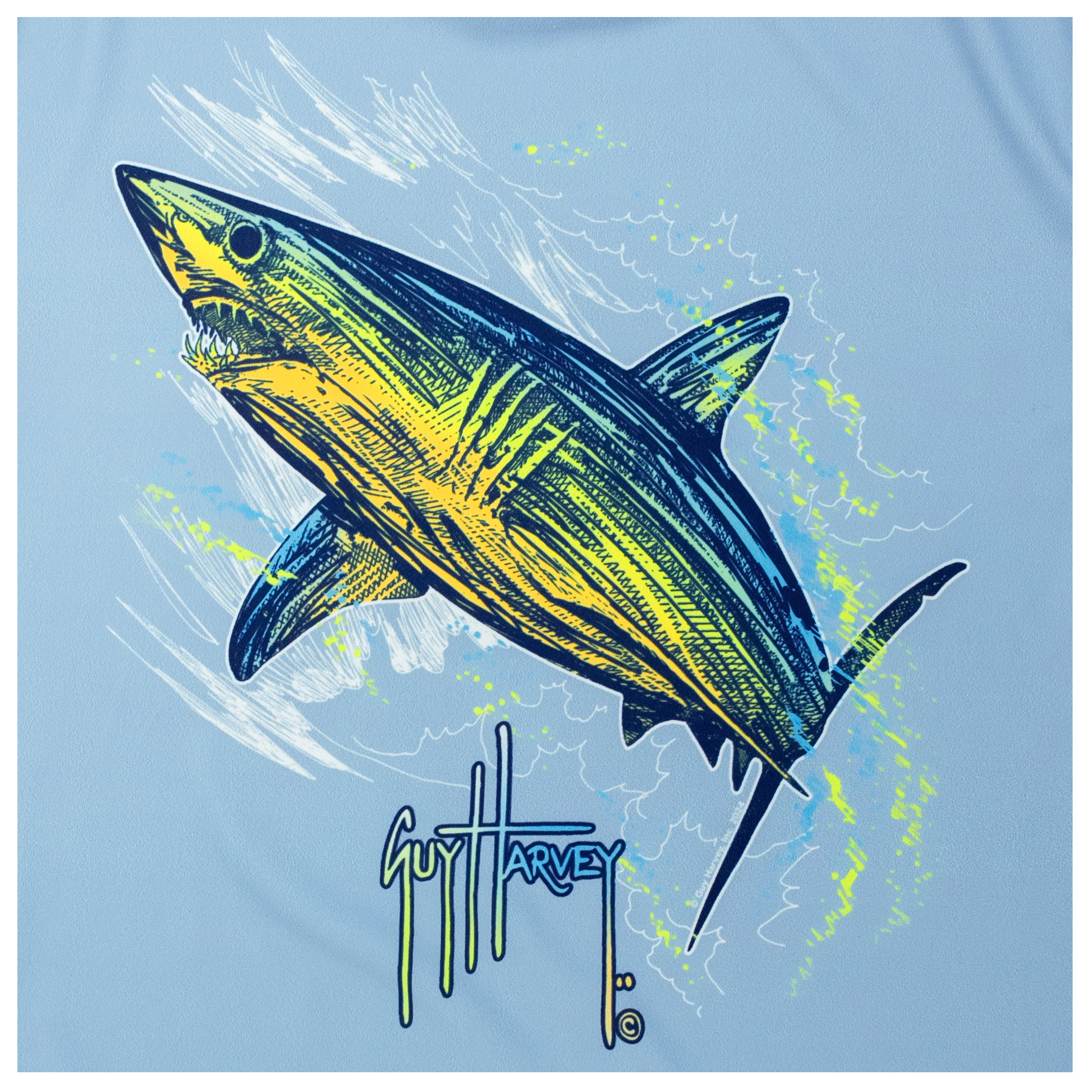 Eco Cast Sun Protection Crew - Mako Scribble - Image 3