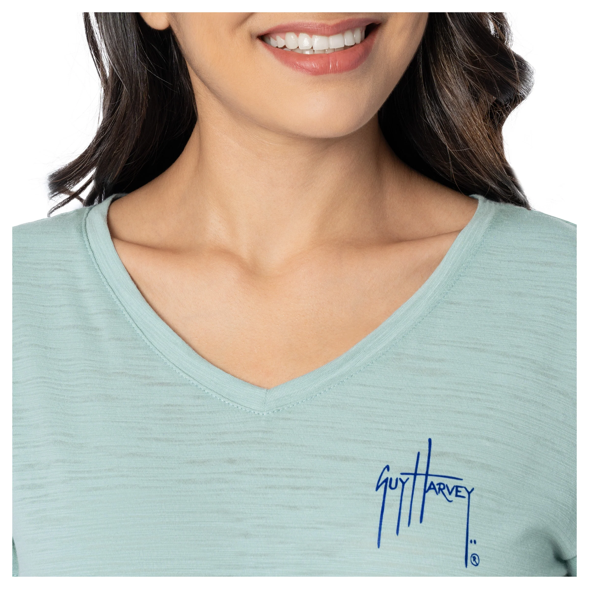 Women's Floral Bill Relaxed V-Neck Top - Image 4