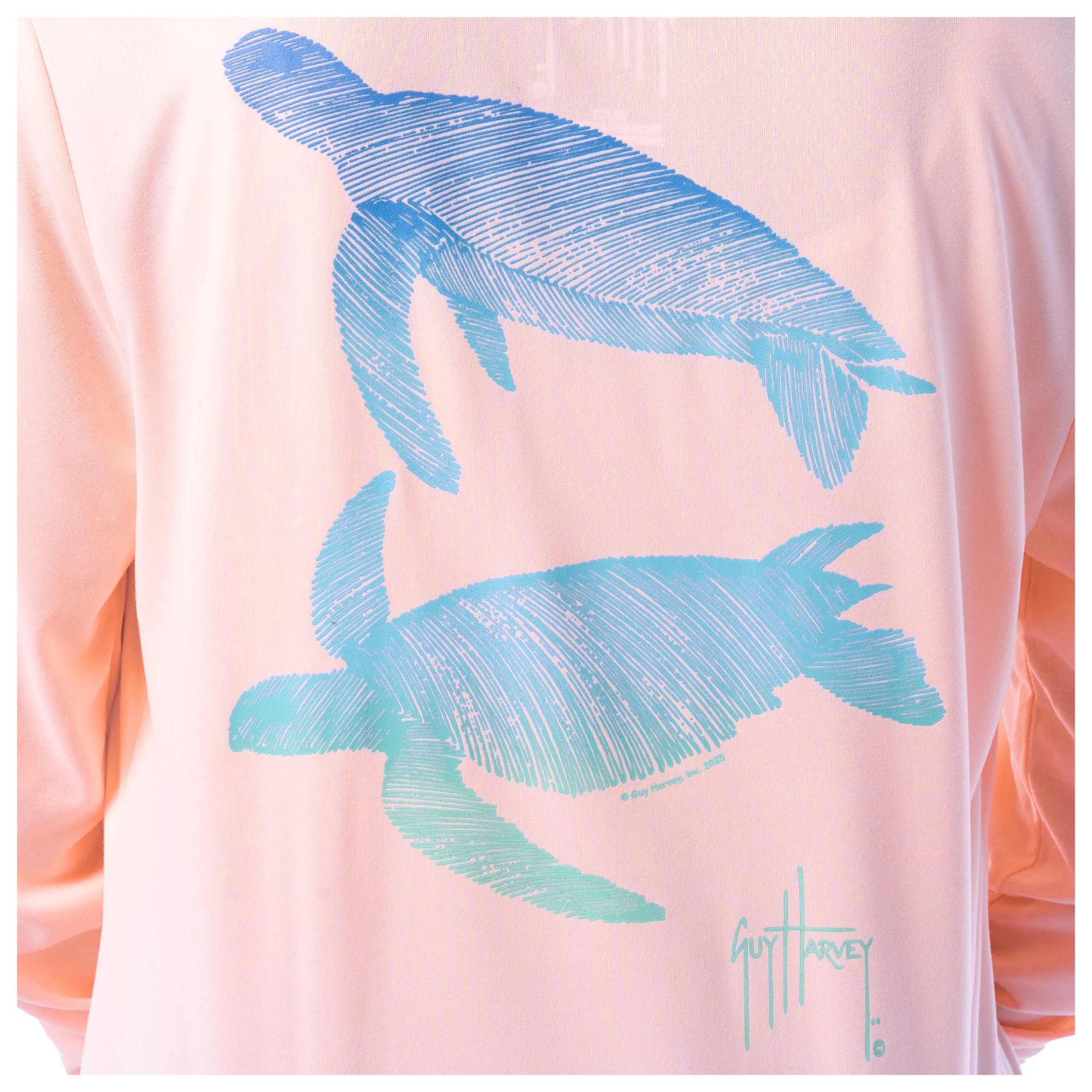 Performance Hoodie - Gradient Turtles - Image 3
