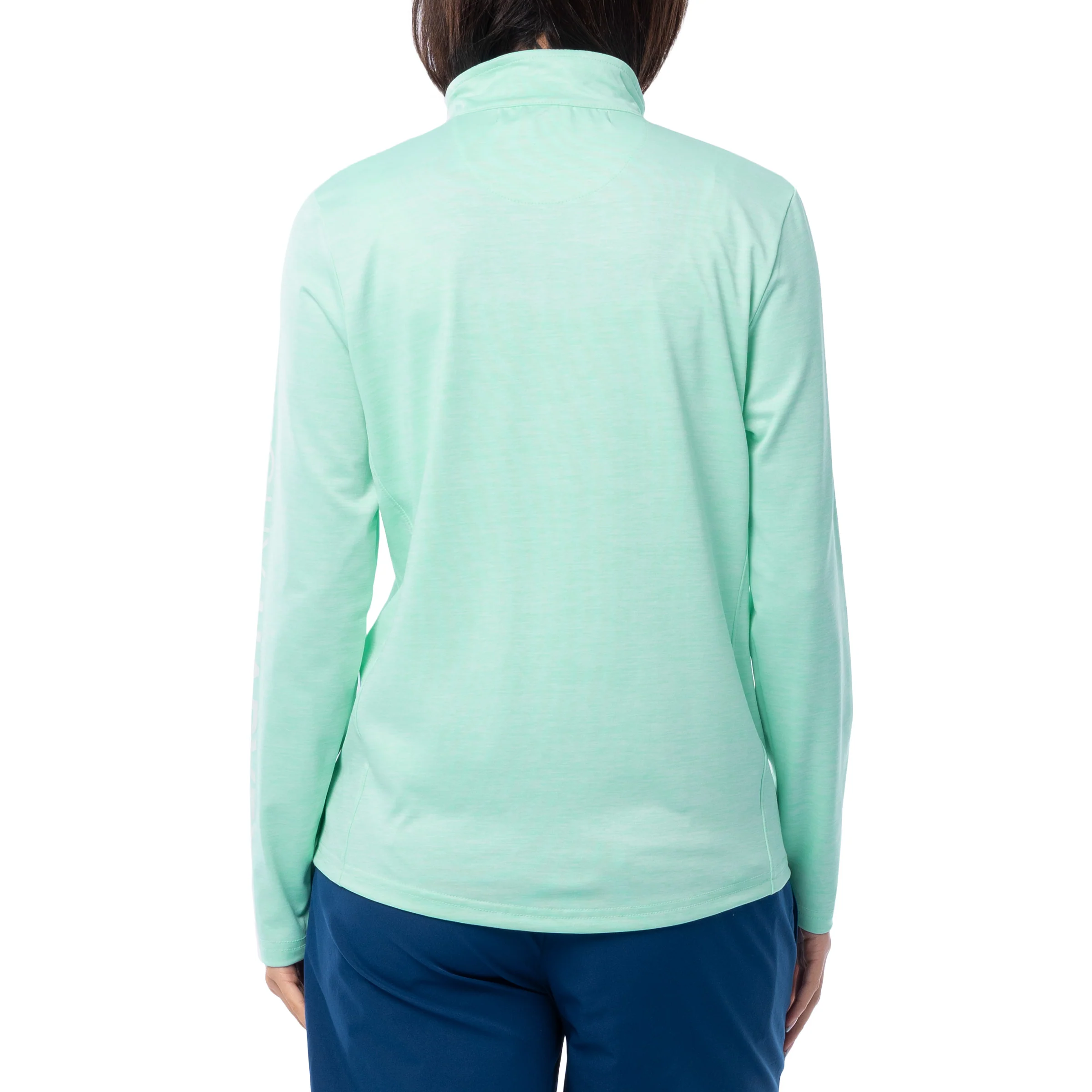 Women's Green Performance Quarter Zip - Image 2