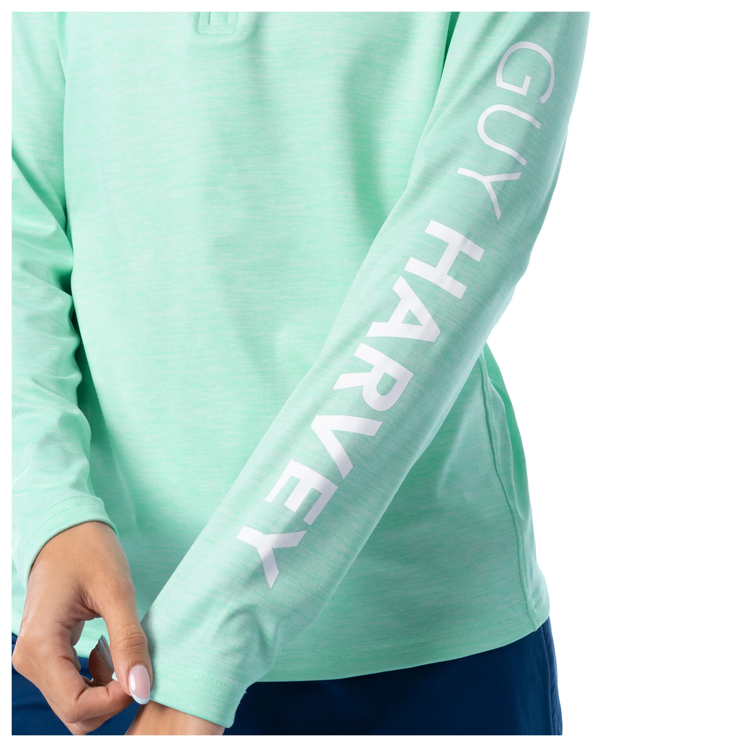 Women's Green Performance Quarter Zip - Image 4