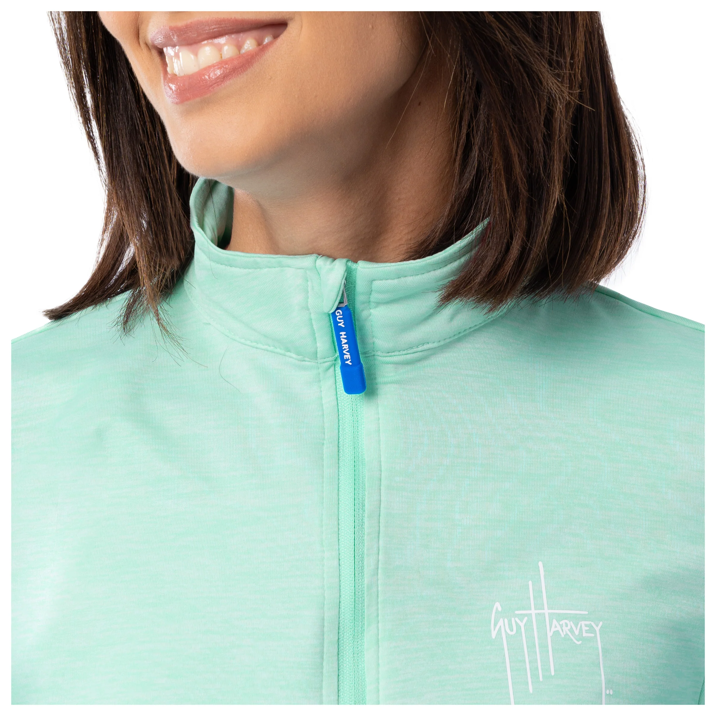 Women's Green Performance Quarter Zip - Image 5