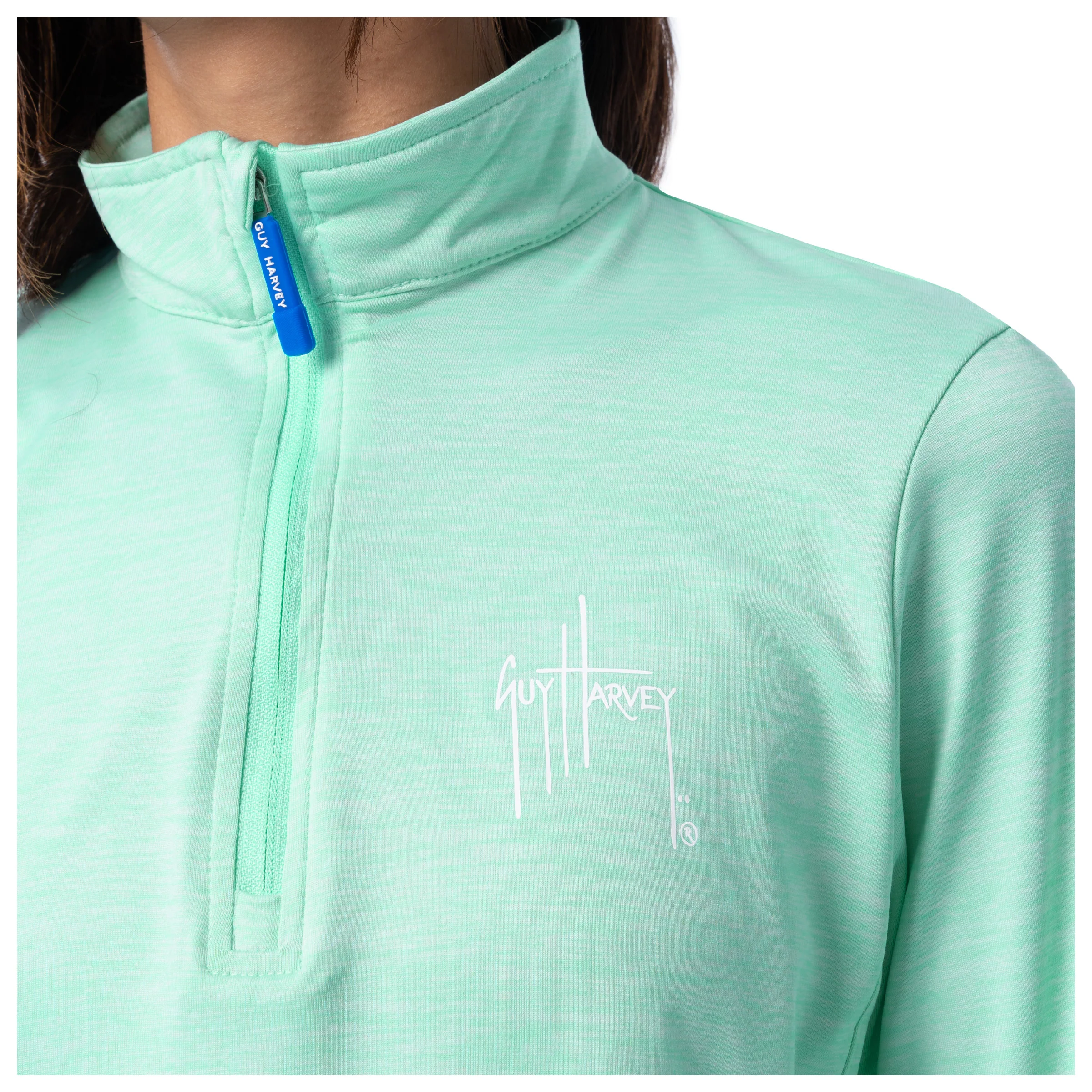 Women's Green Performance Quarter Zip - Image 6