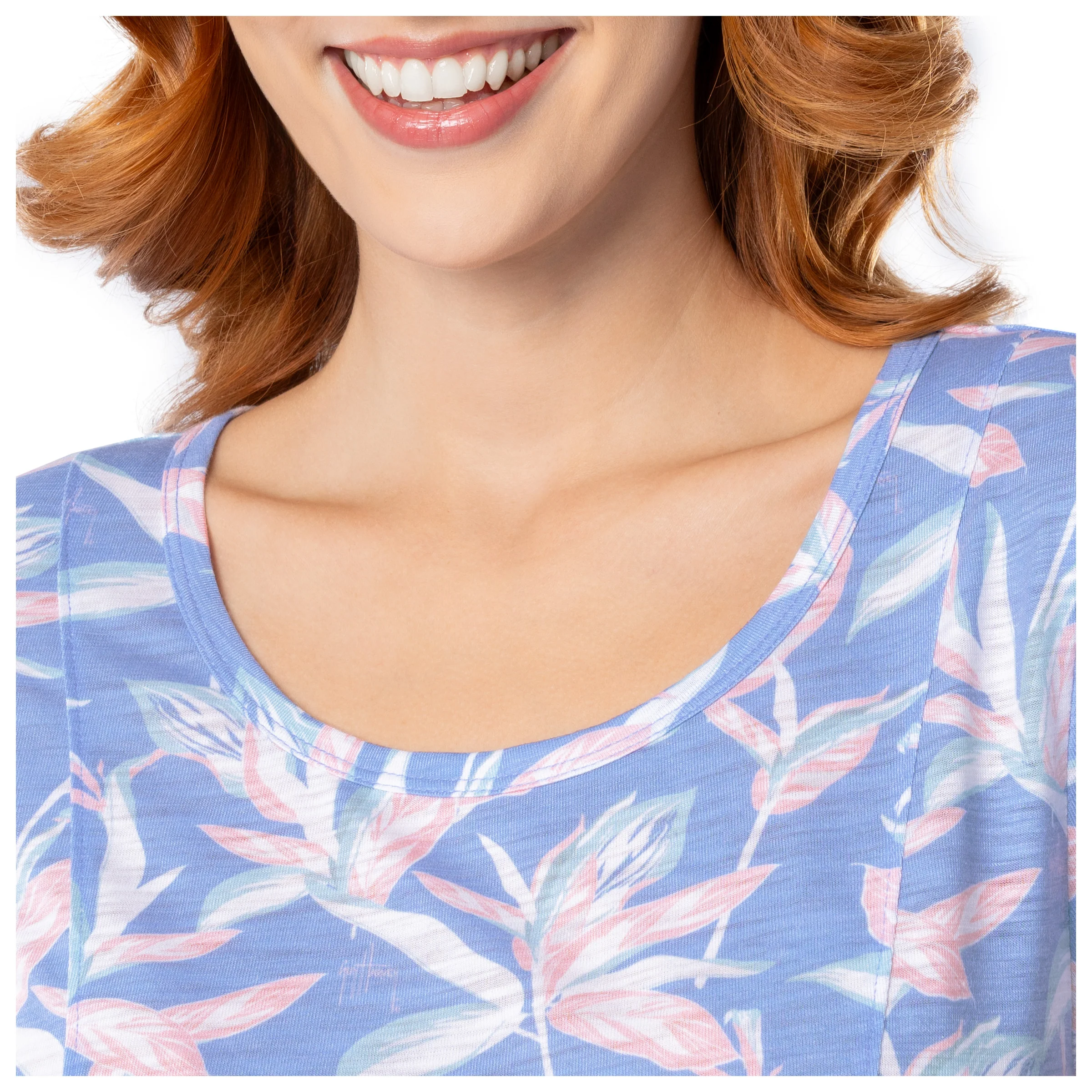 Women's Indigo Printed Scoop Dress - Image 5