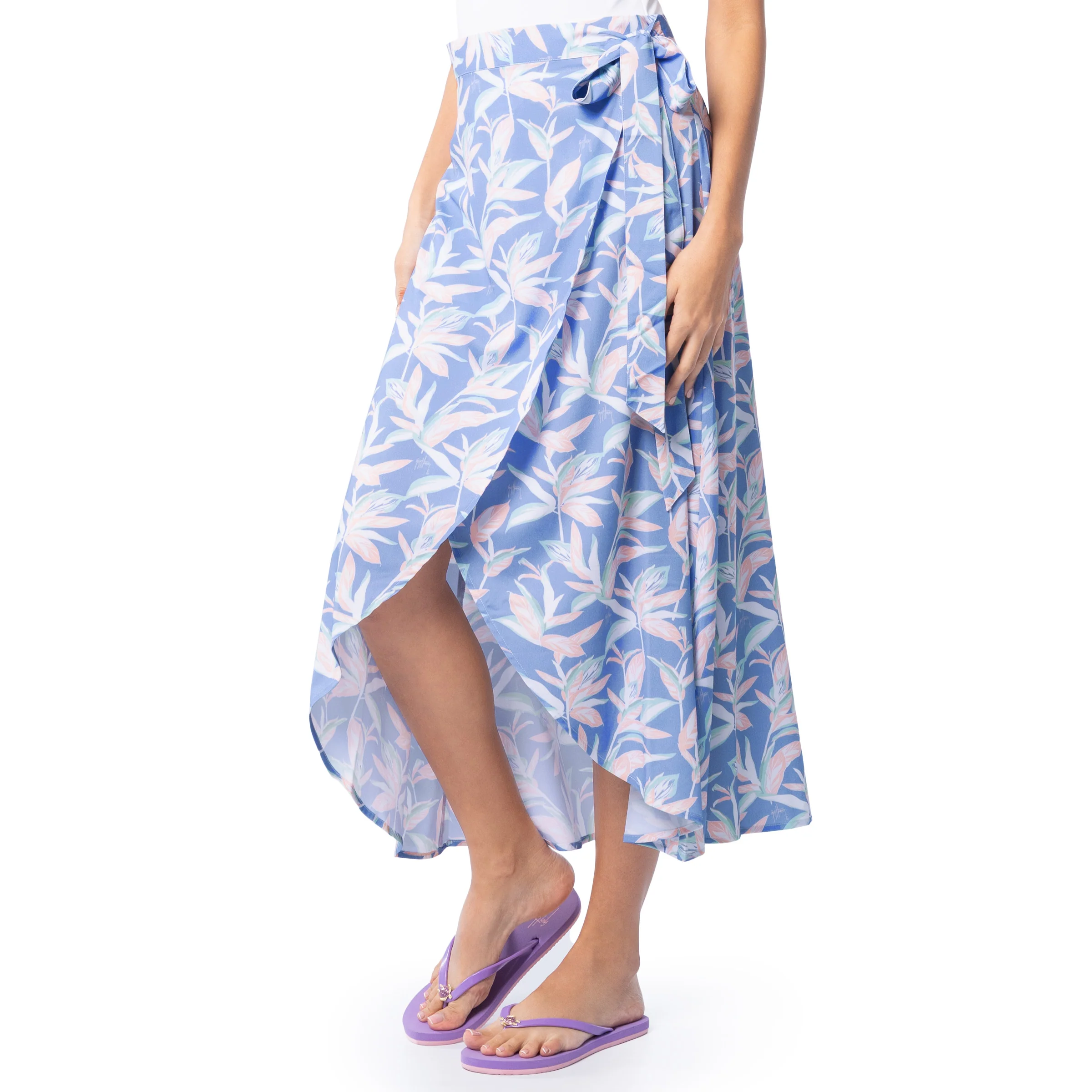 Women's Indigo Wrap Skirt - Image 4