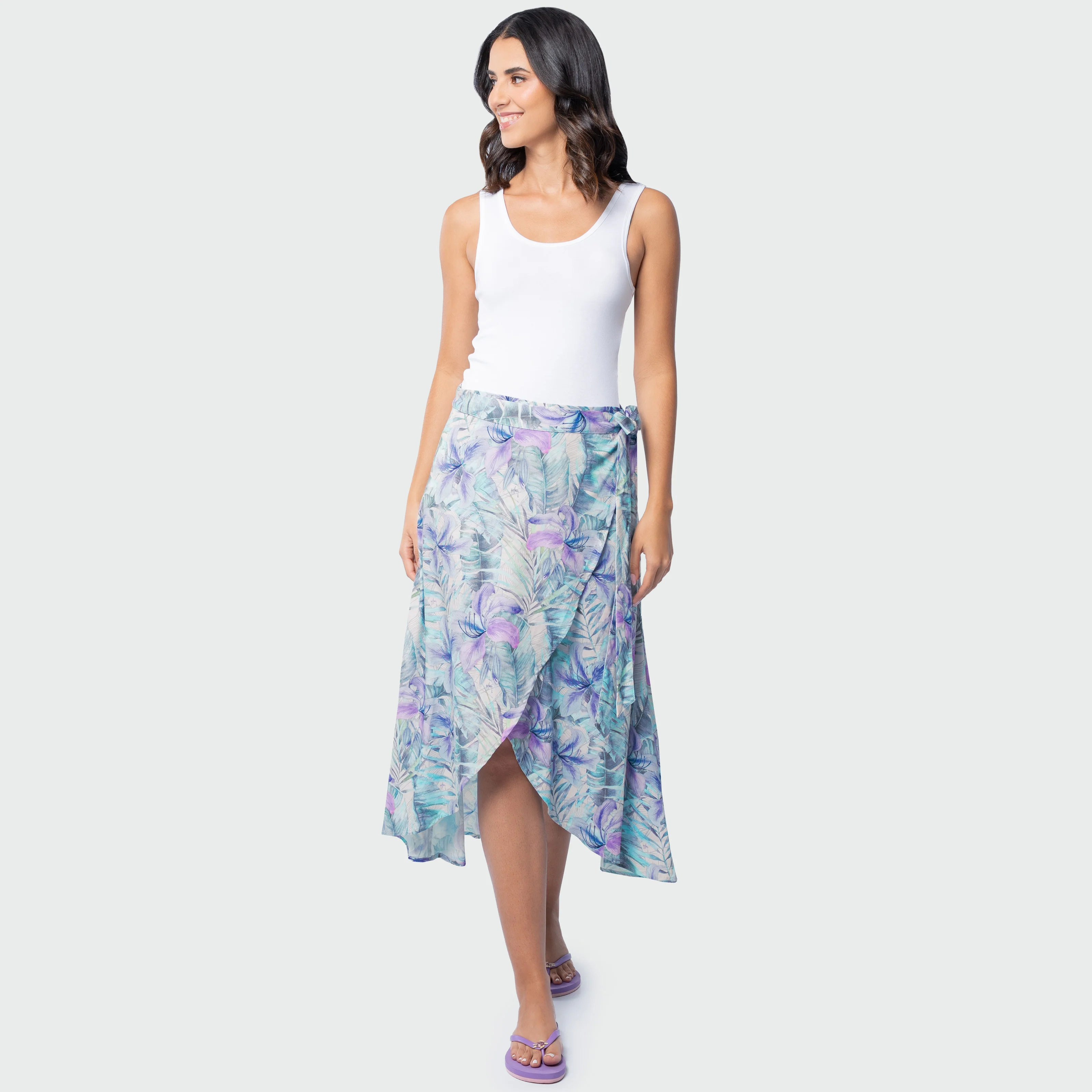 Island Ease Wrap Skirt - Banana Palm