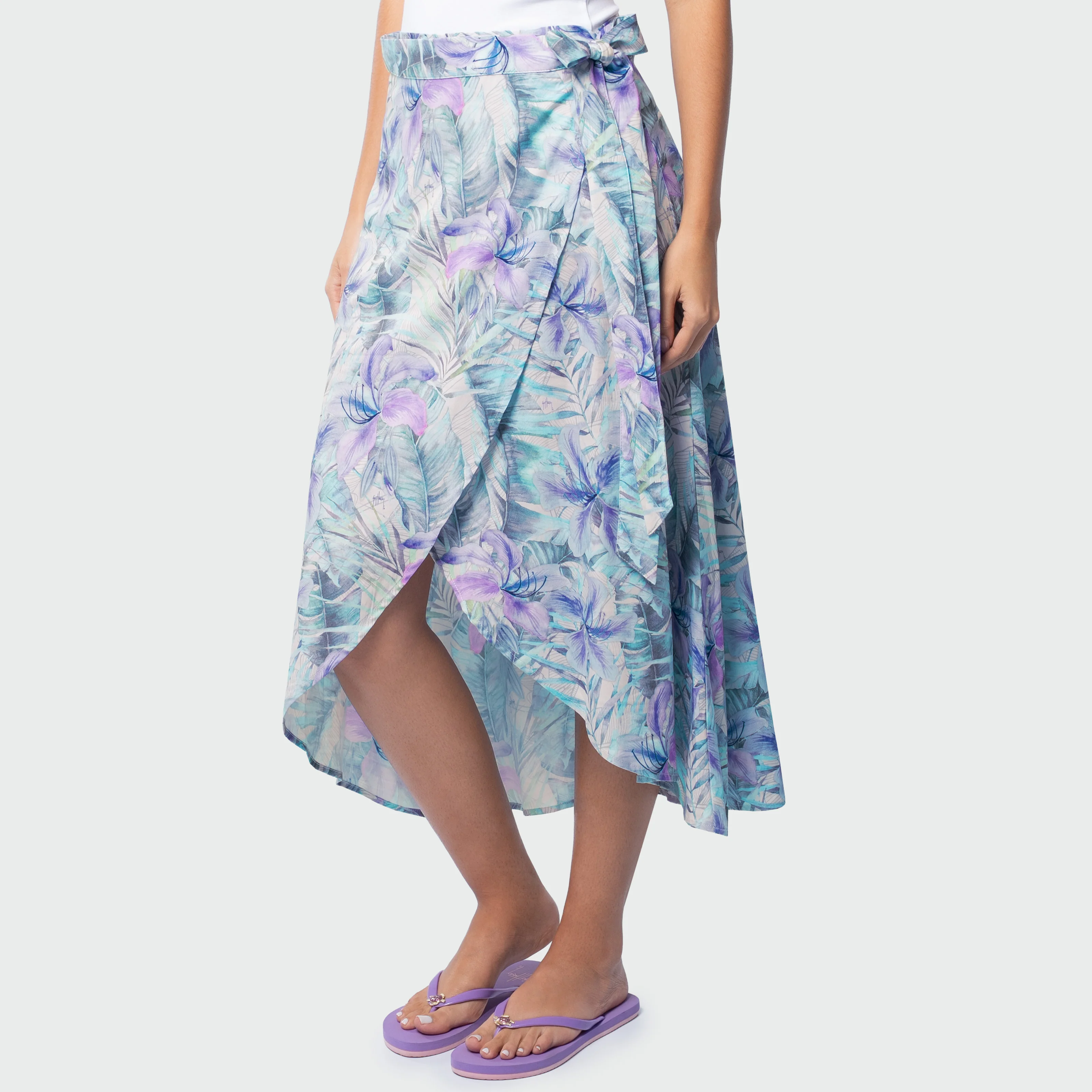Island Ease Wrap Skirt - Banana Palm - Image 2