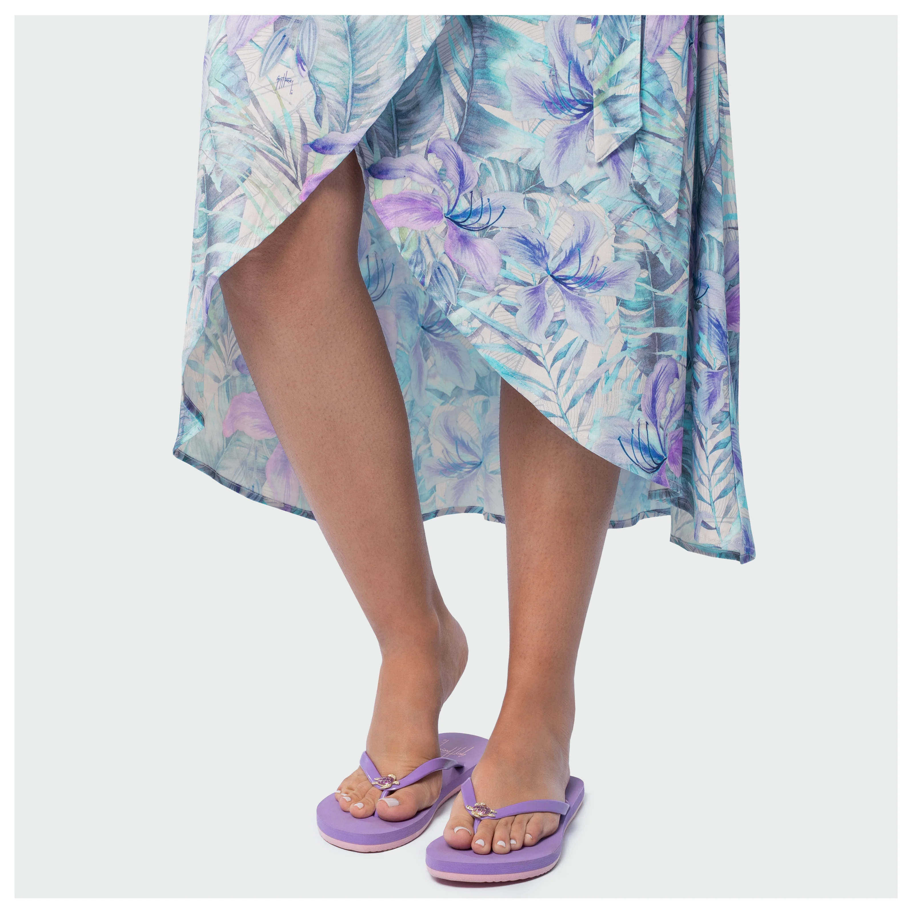 Island Ease Wrap Skirt - Banana Palm - Image 6