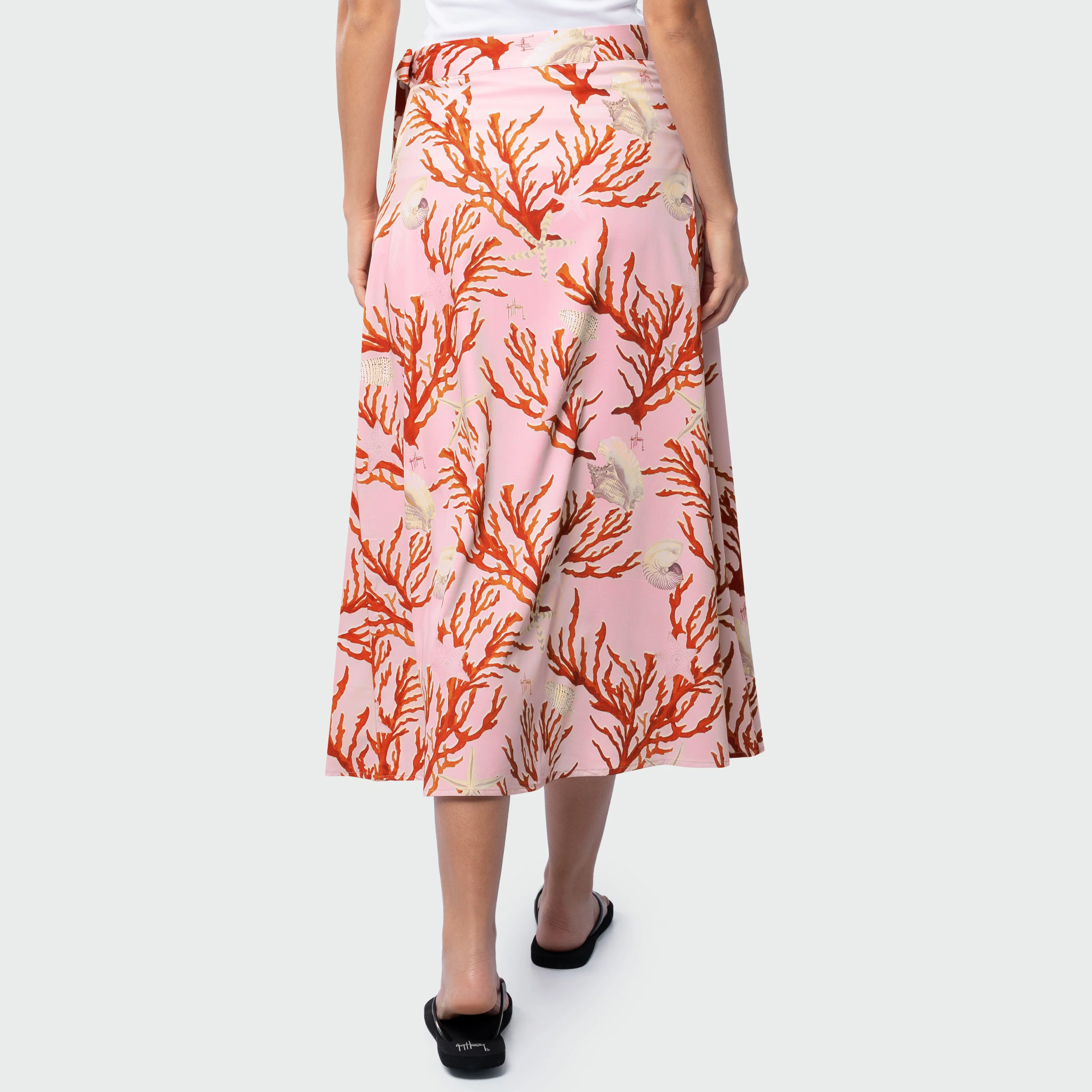 Island Ease Wrap Skirt - Coral Paradise - Image 2