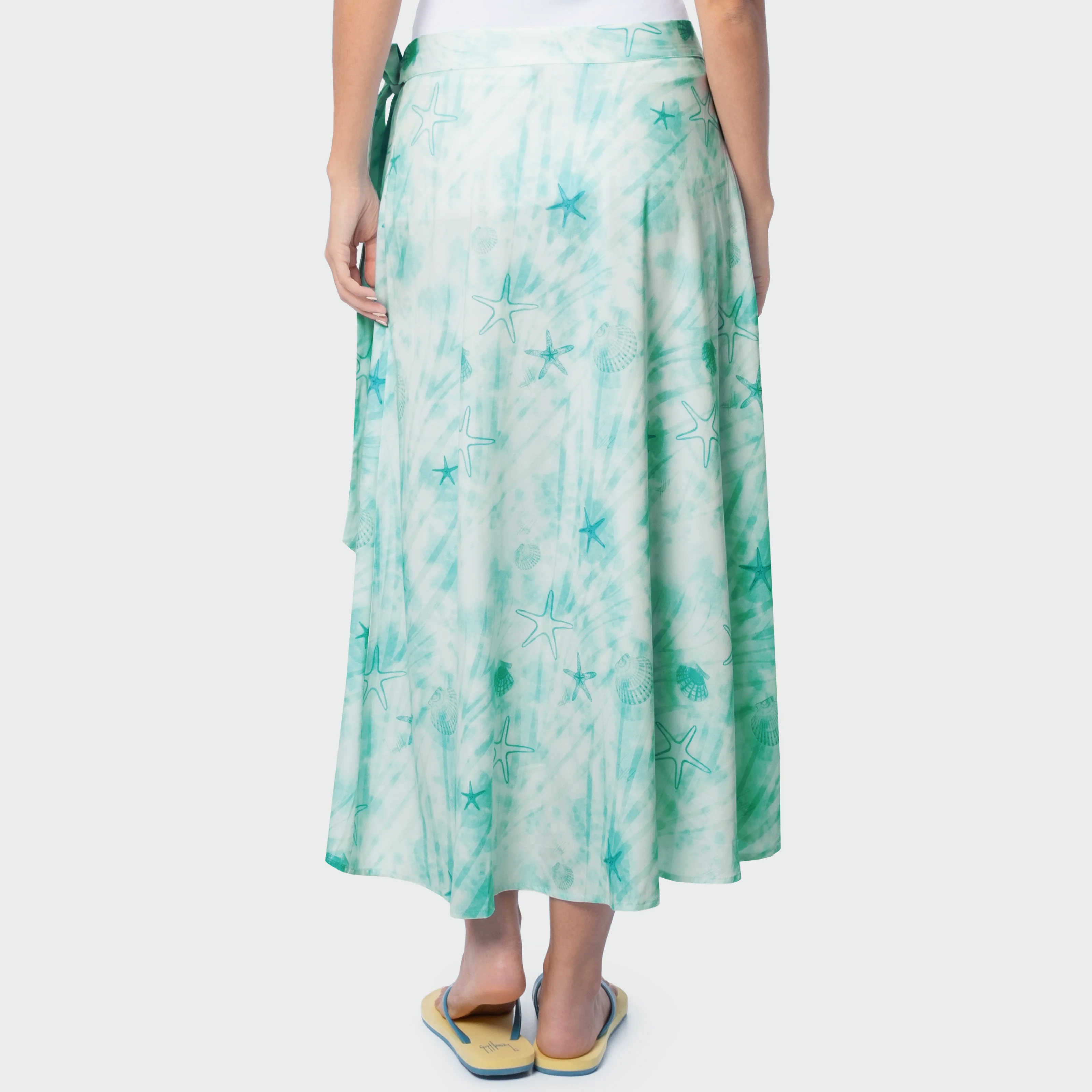 Island Ease Wrap Skirt - Ocean Tide - Image 3