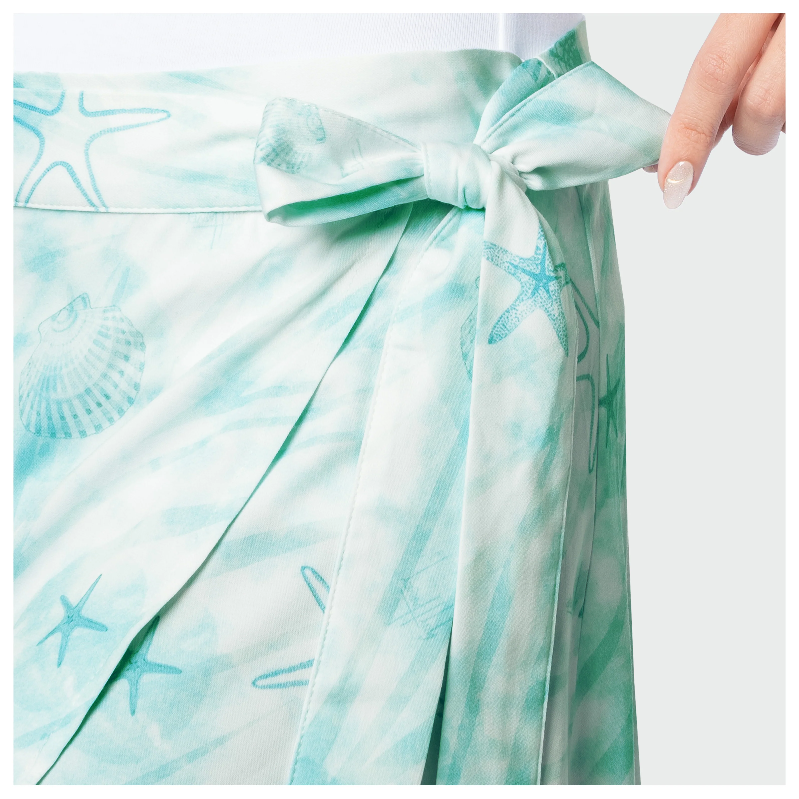 Island Ease Wrap Skirt - Ocean Tide - Image 5