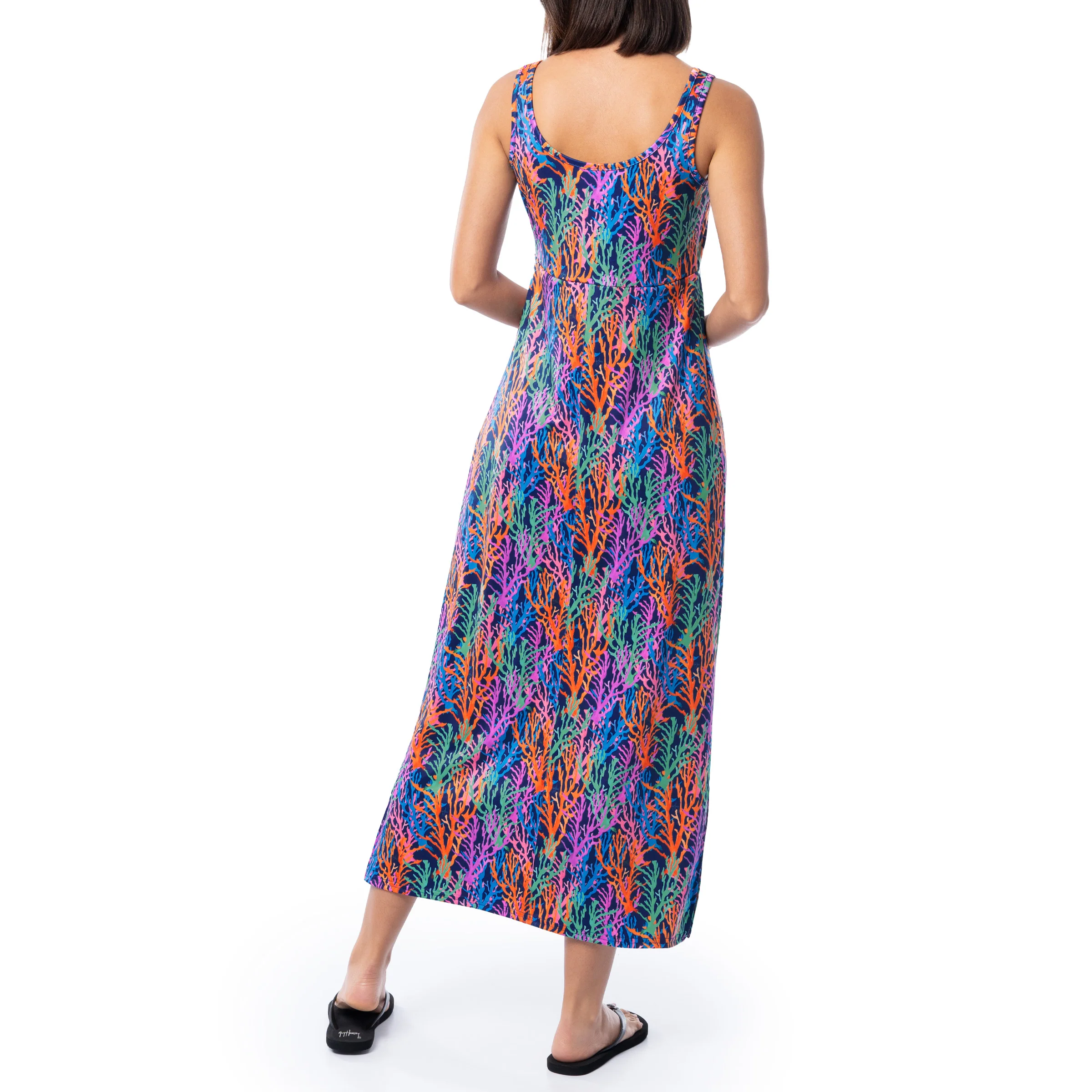 Women's Modern Coral Maxi Dress - Image 2