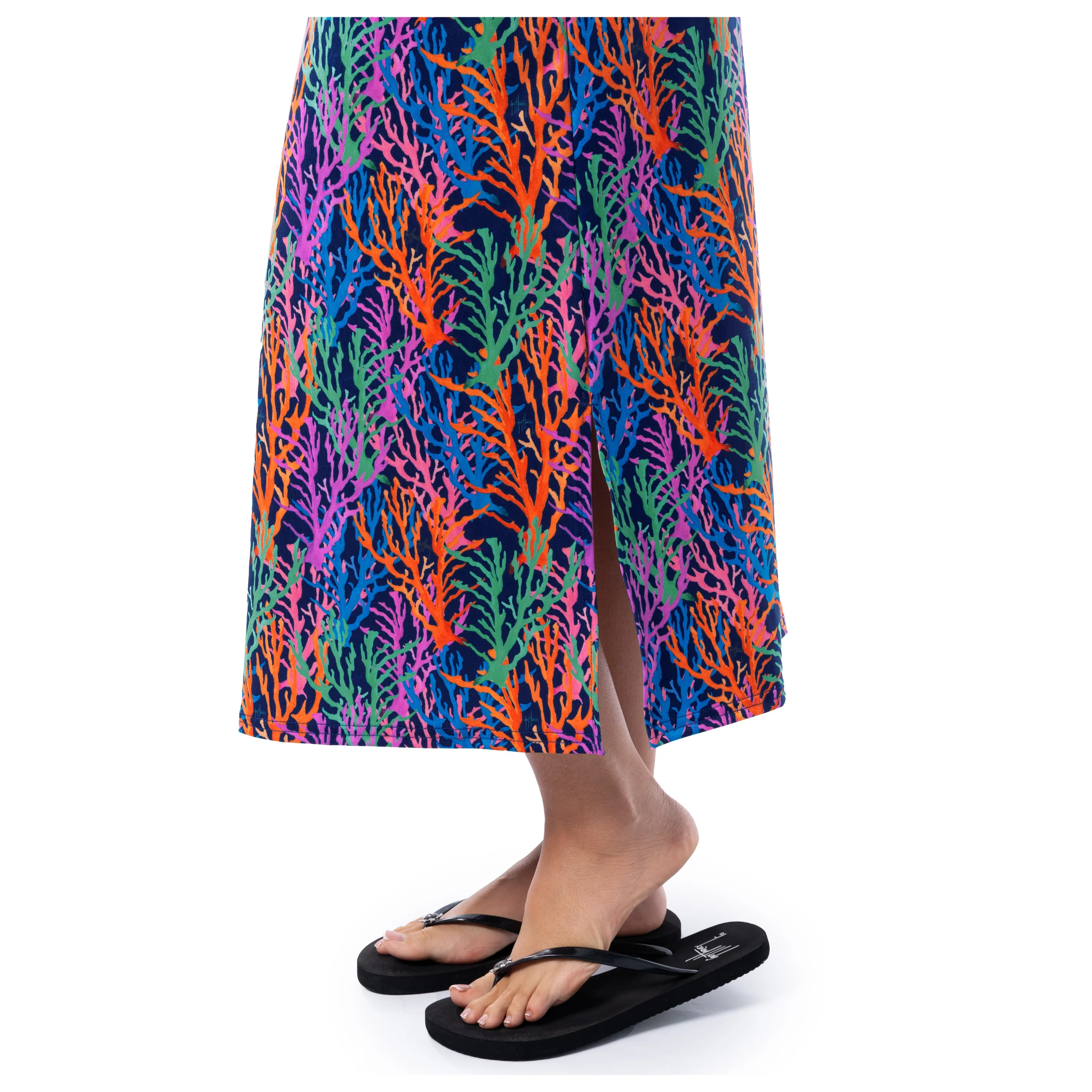 Women's Modern Coral Maxi Dress - Image 6