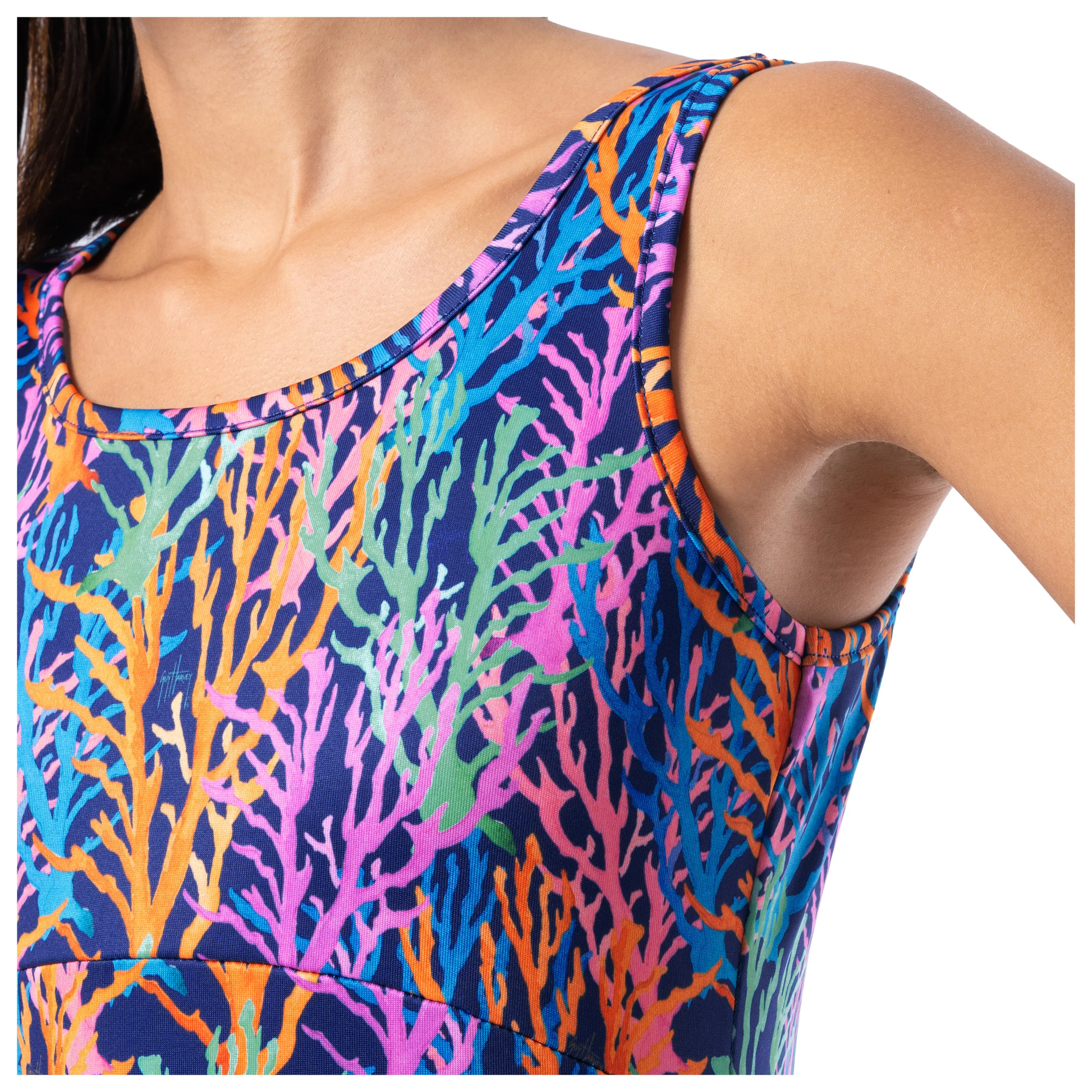 Women's Modern Coral Maxi Dress - Image 7