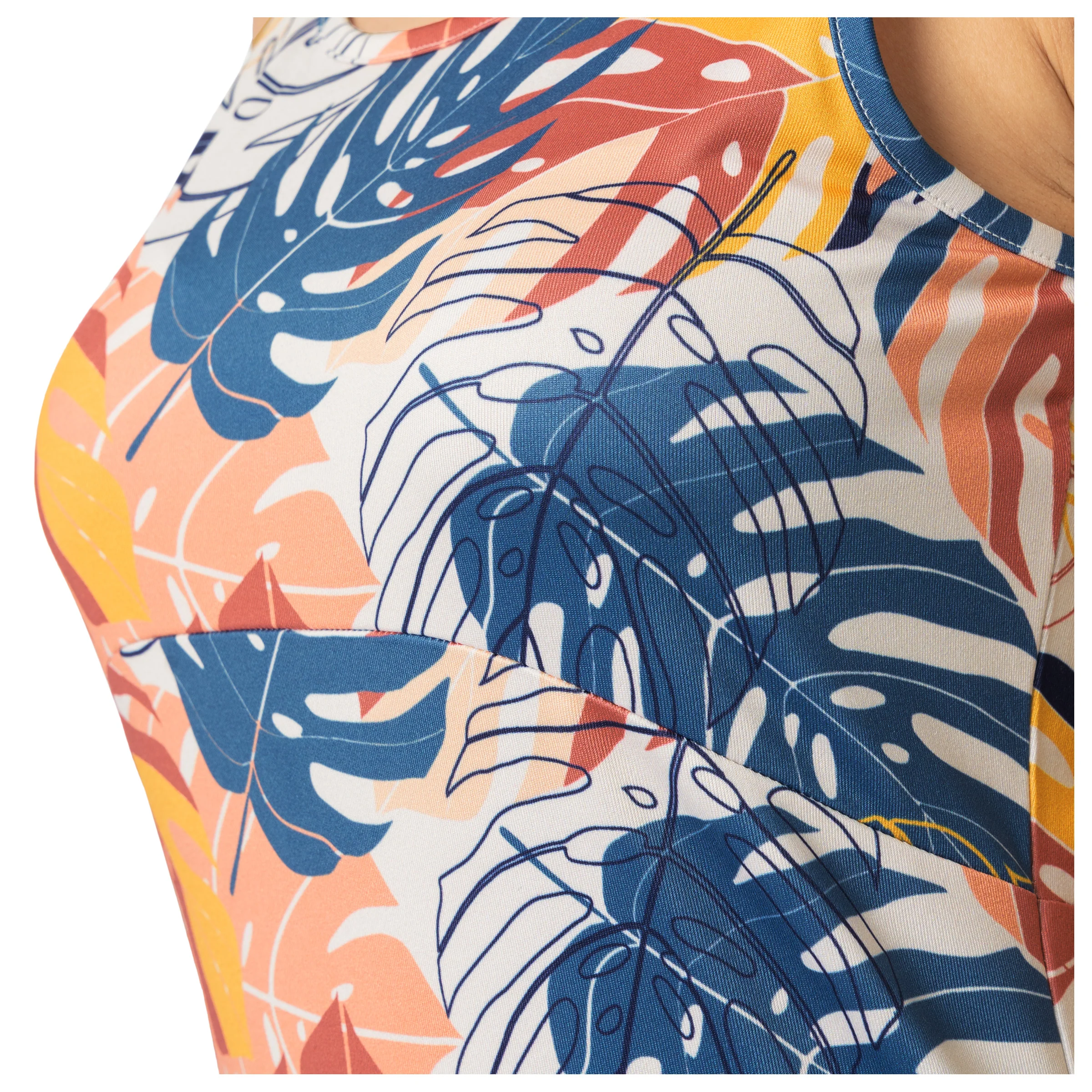 Women's Monstera Printed A-Line Dress - Image 6