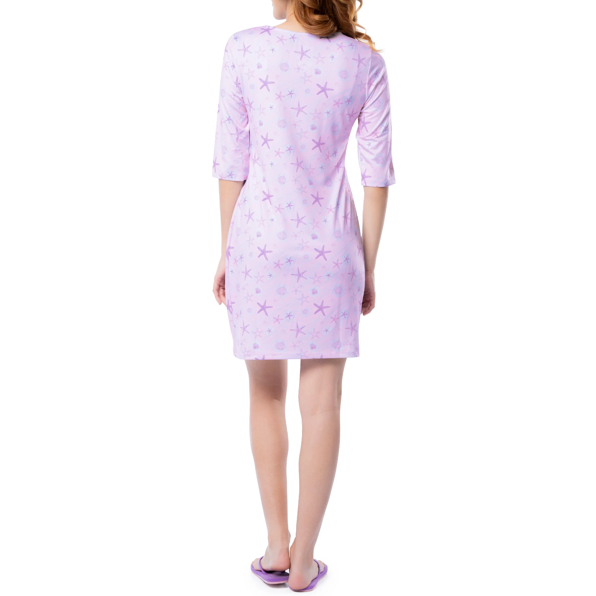 Women's Ocean Current Printed Tunic Dress - Image 2