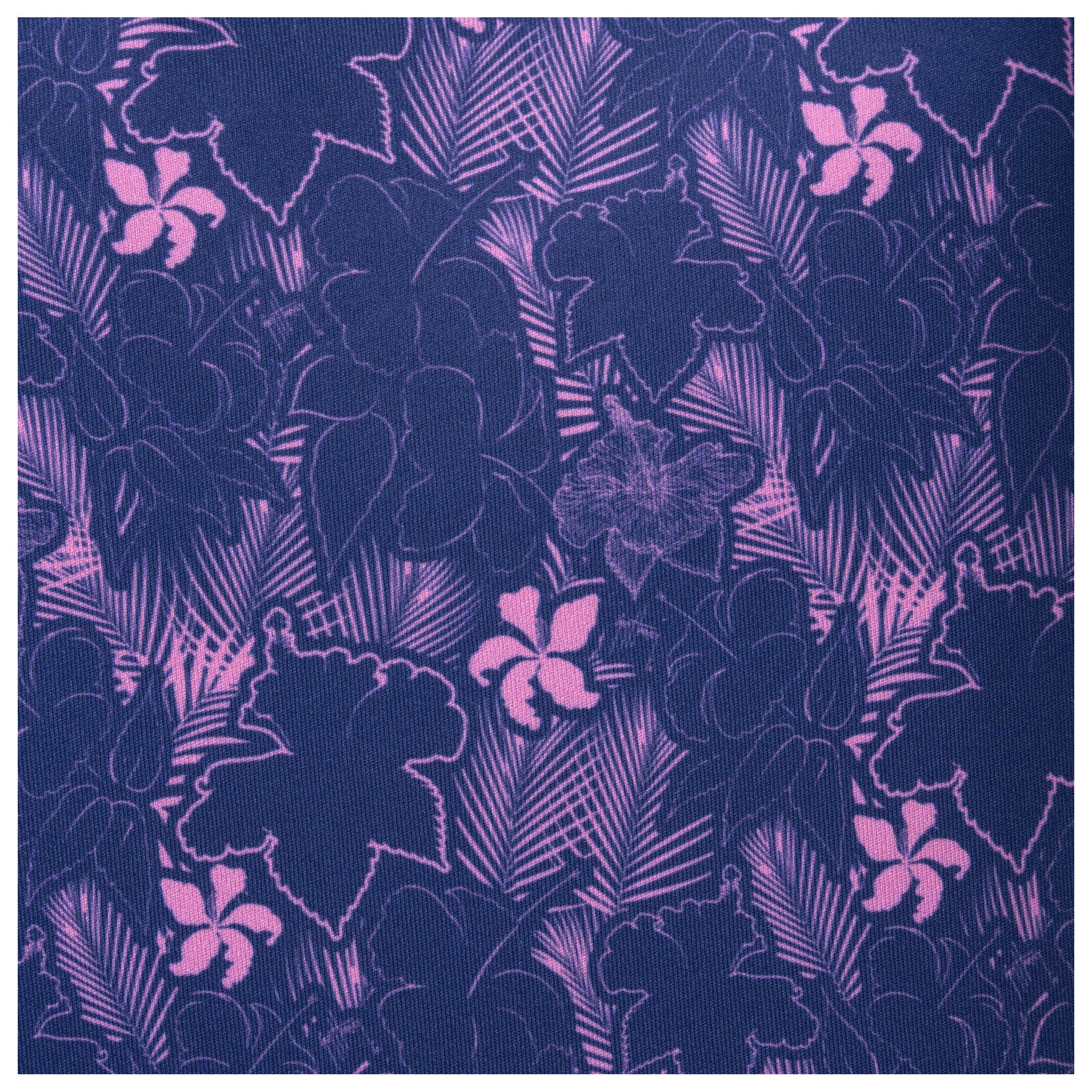 Women's Hibiscus Outline Long Sleeve Sun Protection Shirt - Image 3