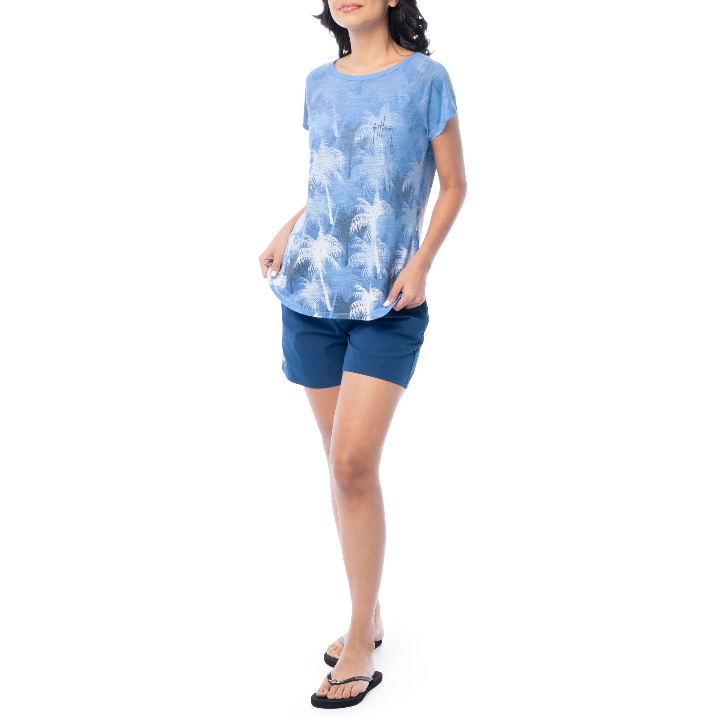Women's Palm Springs Short Sleeve Poly/Rayon Slub Top - Image 8