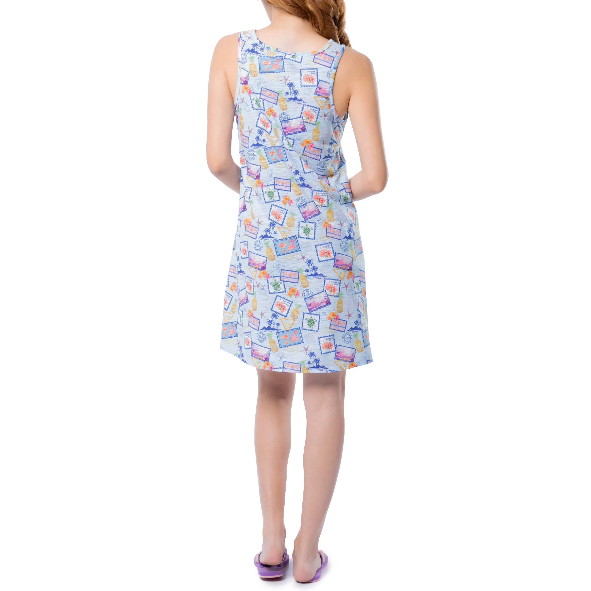 Women's Paradise Round Hem Tank Dress - Image 2