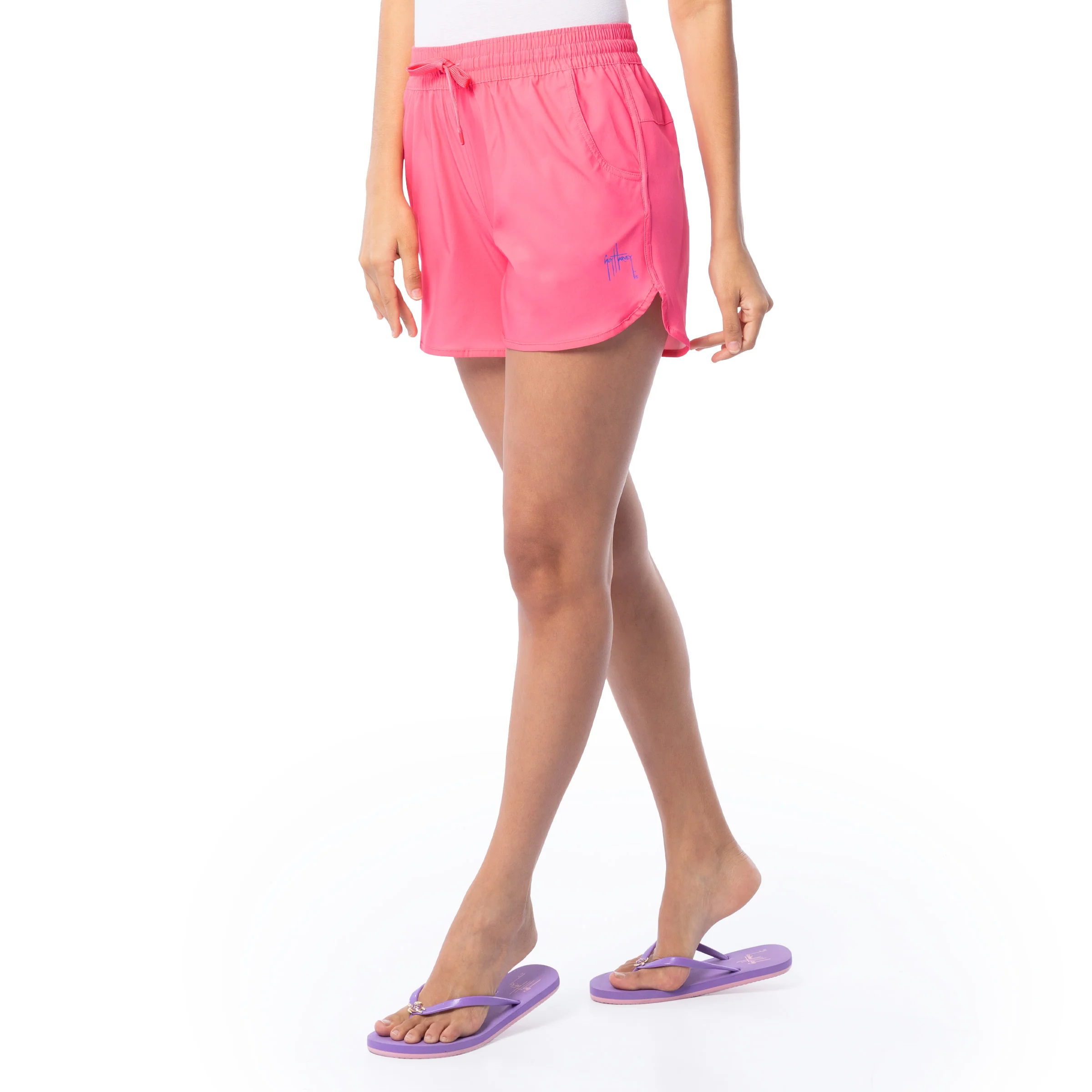Women's Pink Solid Short - Image 6