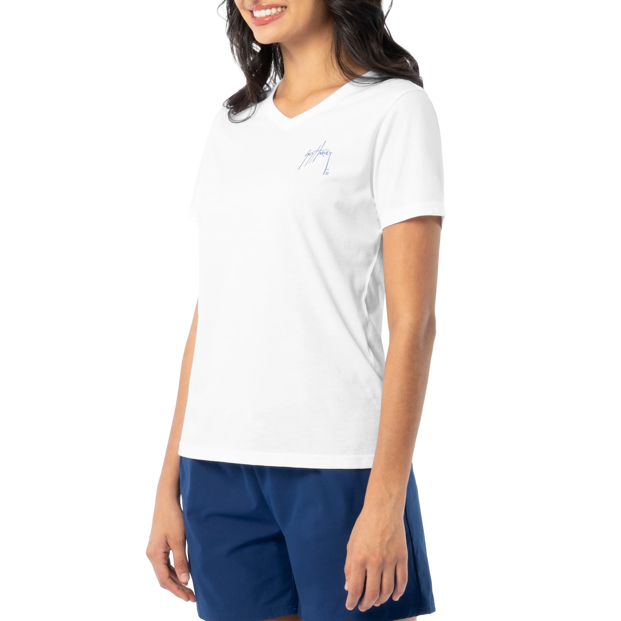 Women's Sea Flag Short Sleeve V-Neck T-Shirt - Image 5