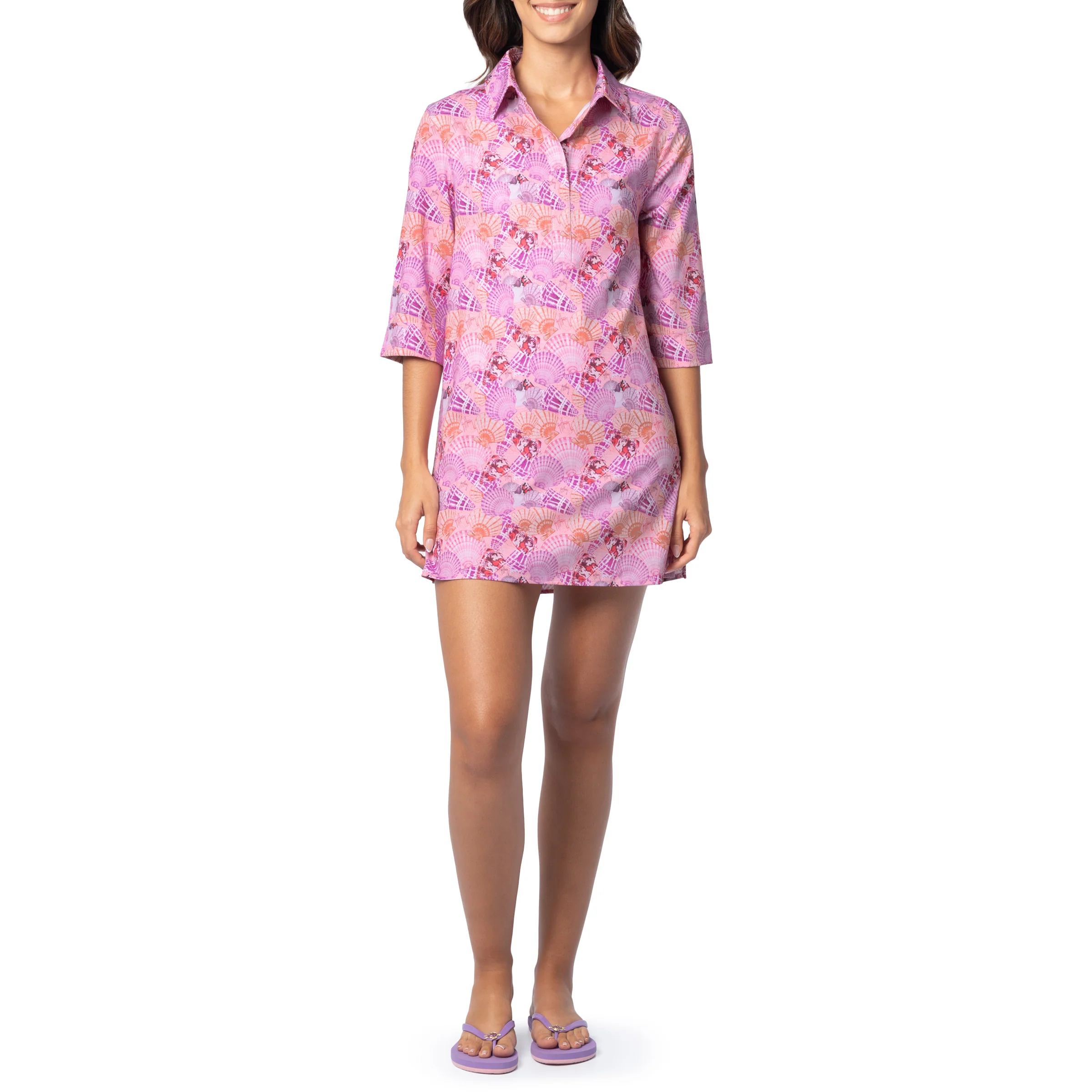 Women's Shell Collector Pop Over Dress - Image 3