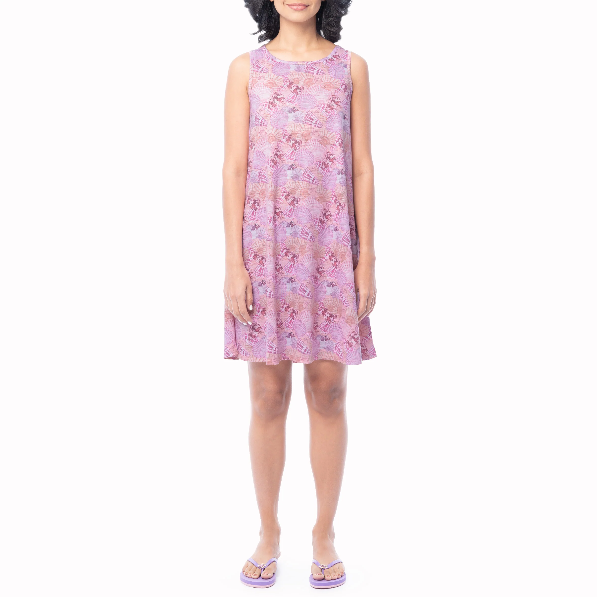 Women's Shell Collector Round Hemp Tank Dress
