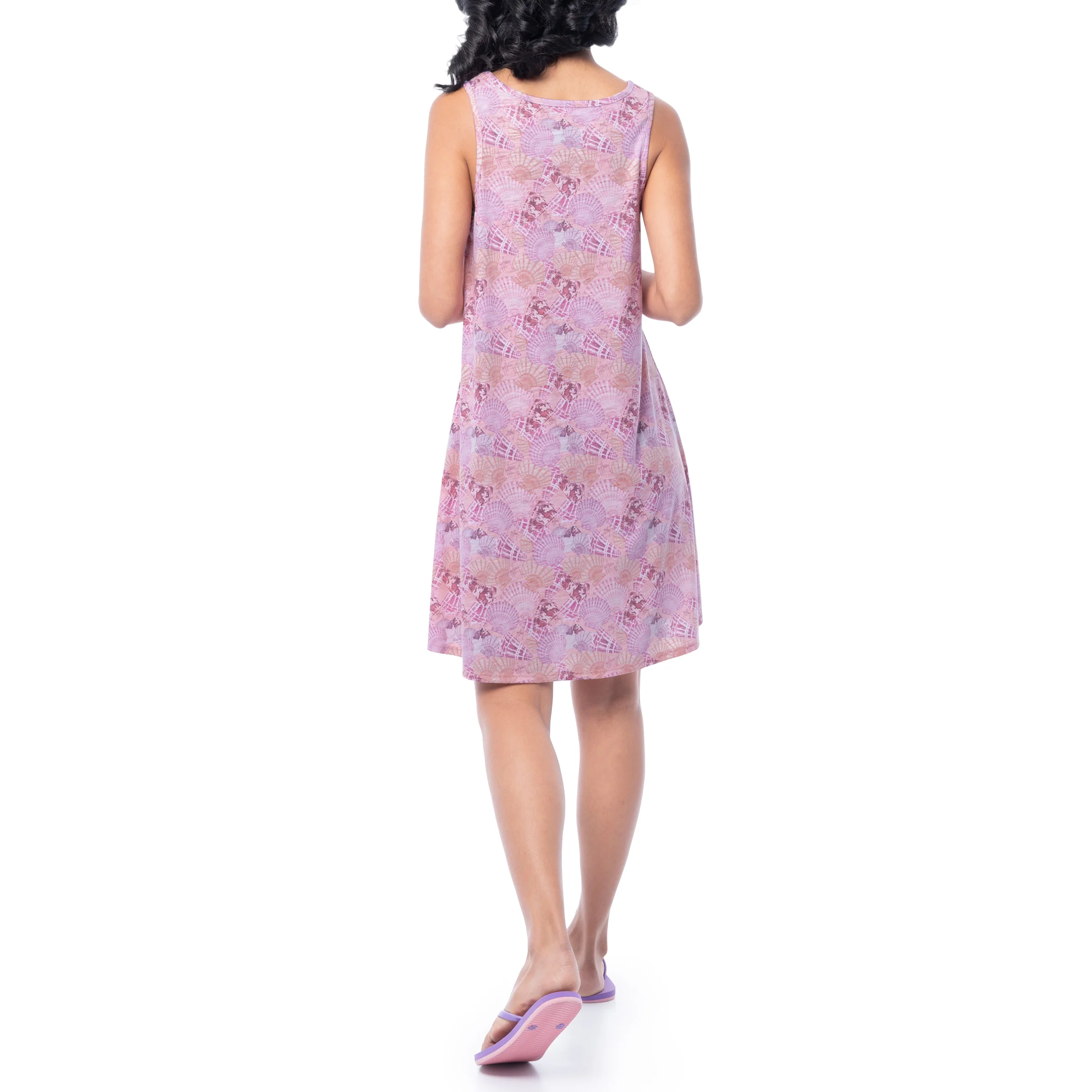 Women's Shell Collector Round Hemp Tank Dress - Image 2