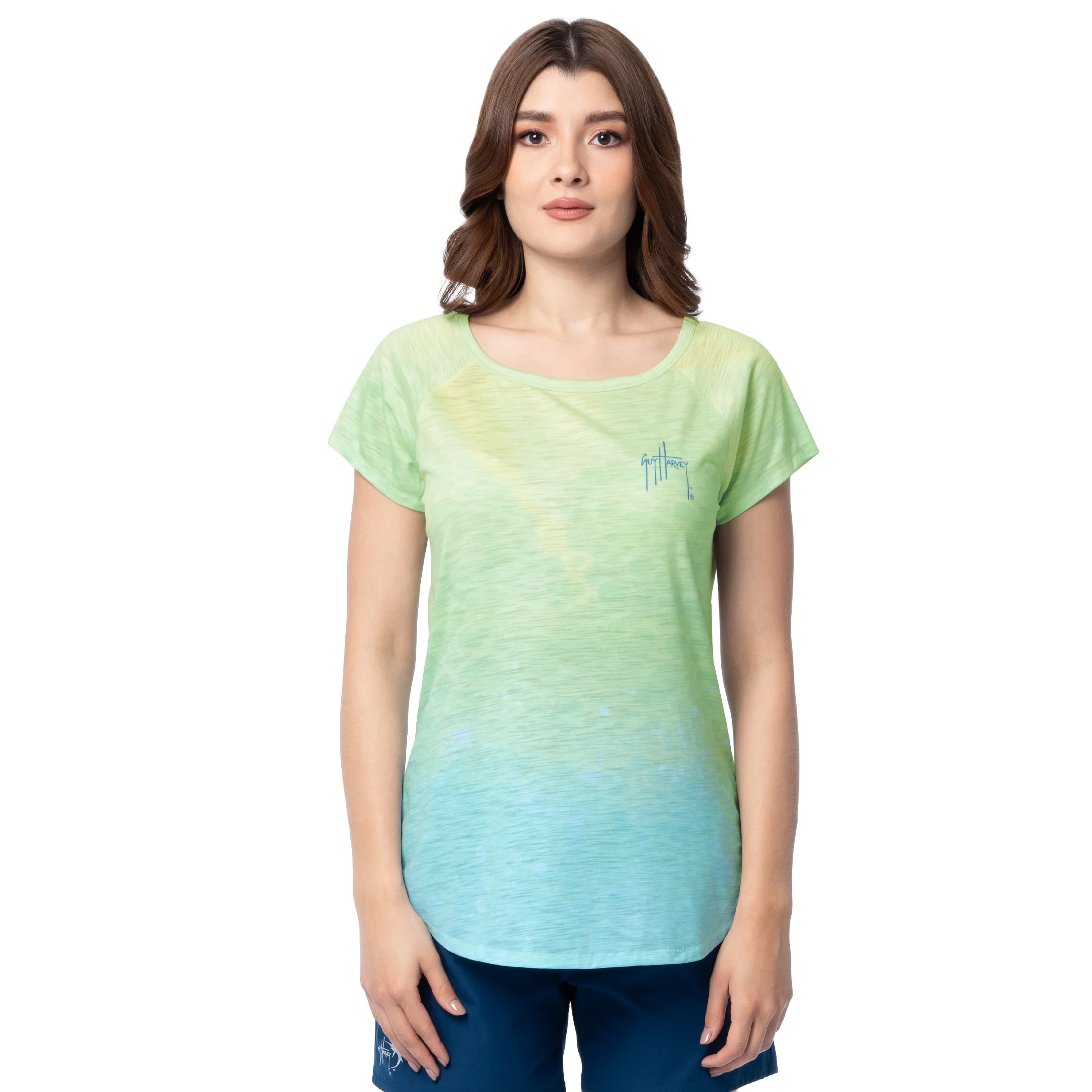 Short Sleeve Slub Tee - Splash Dolphin