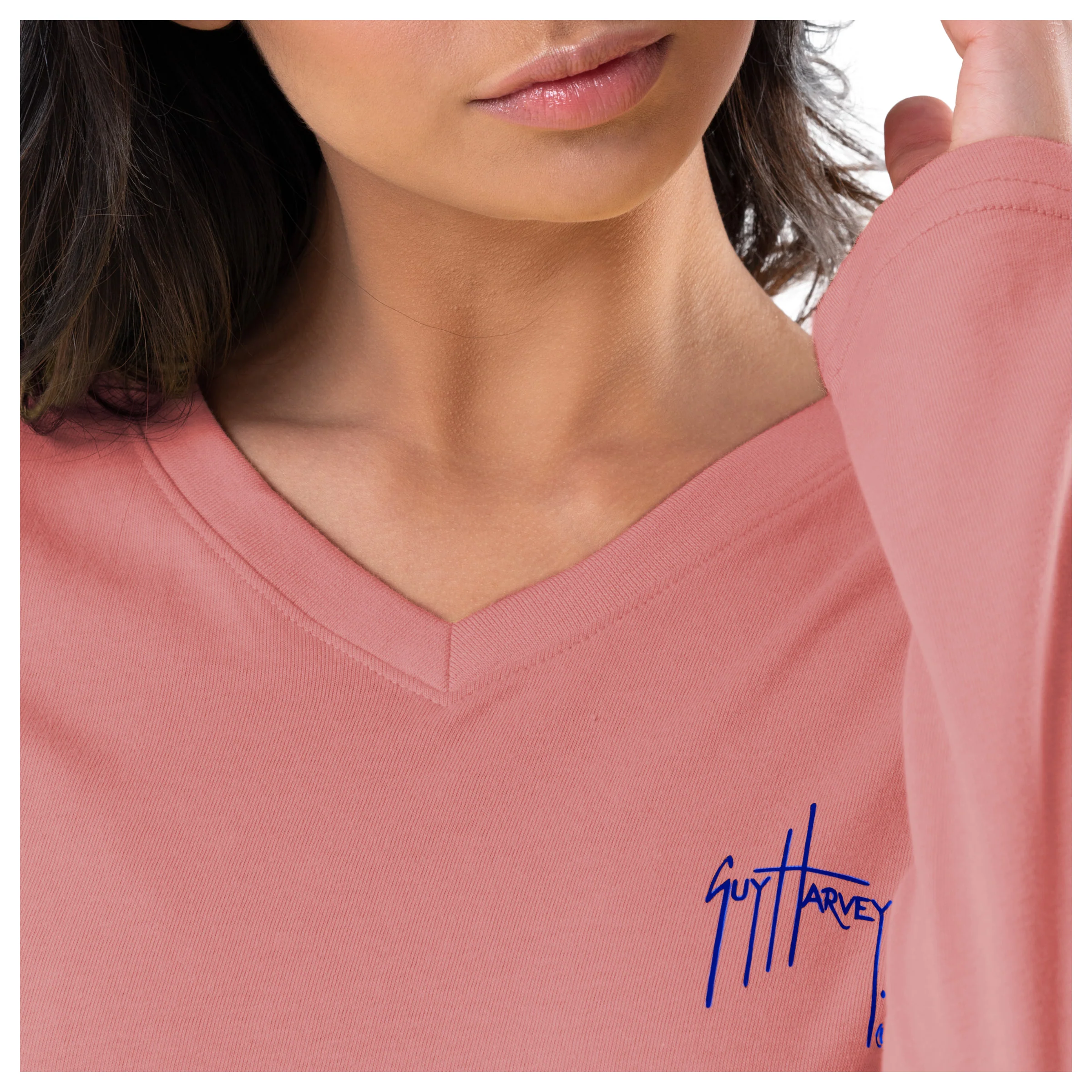 Women's Sunset Long Sleeve V Neck T-Shirt - Image 4