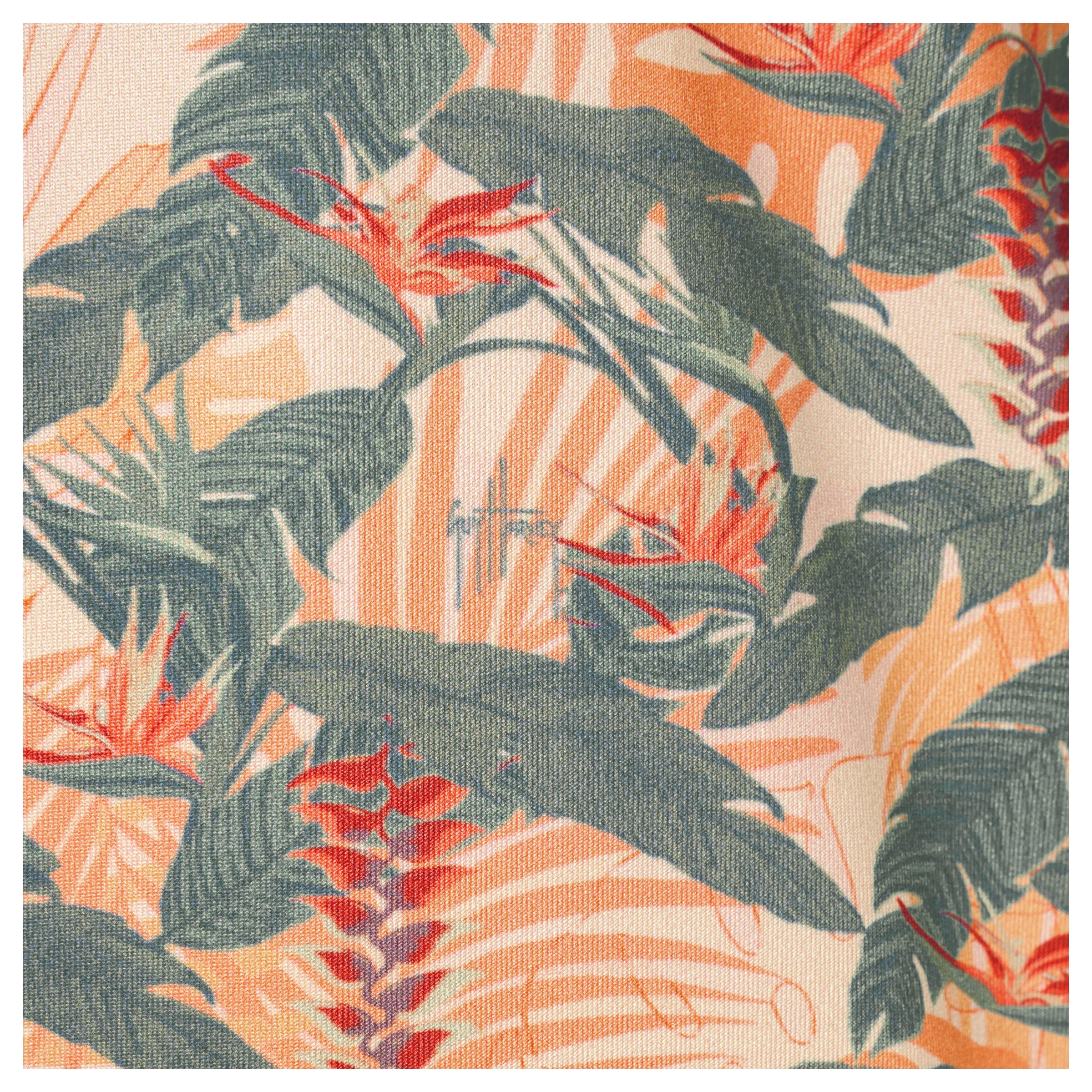 Women's Tropical Garden Printed Tunic Dress - Image 3