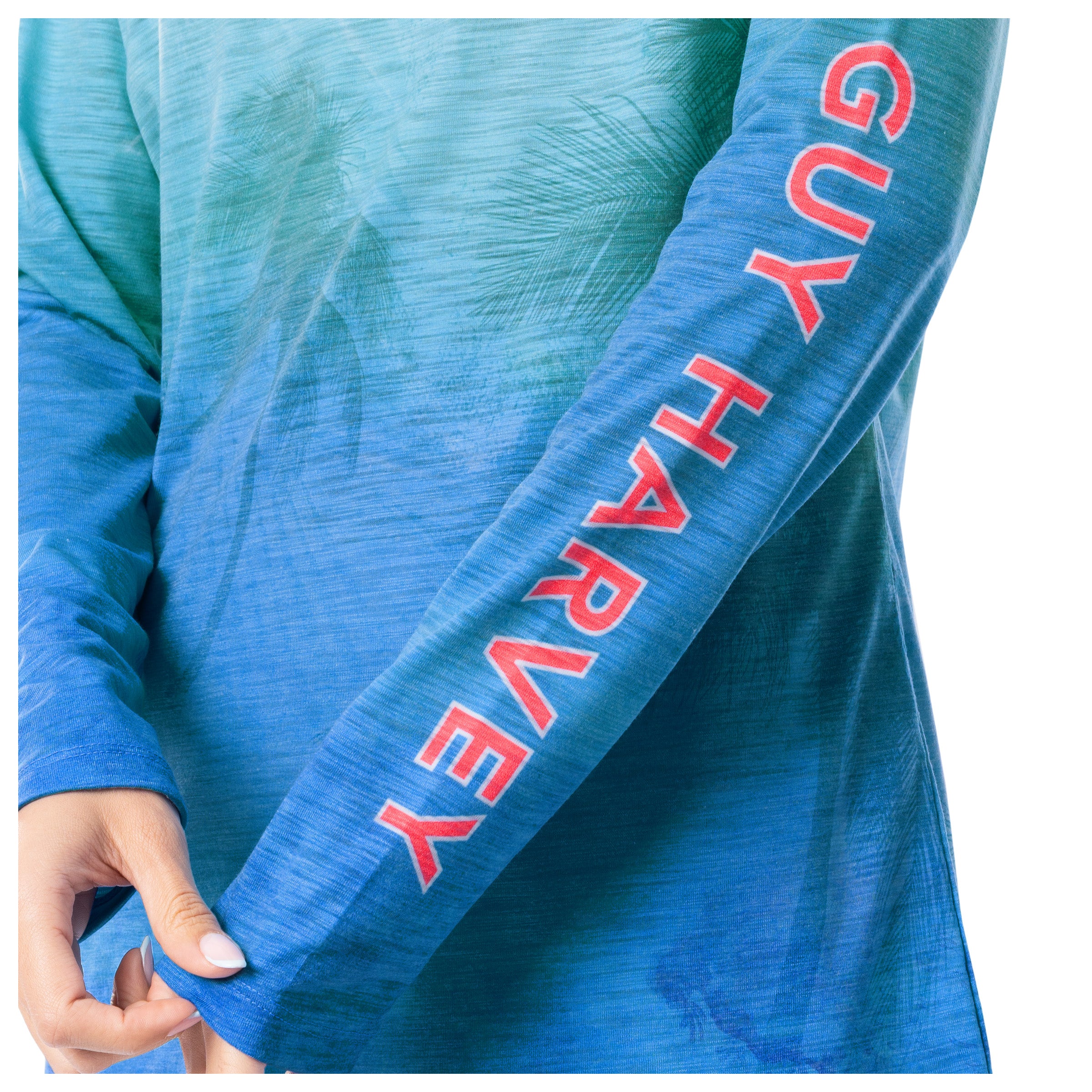 Long Sleeve Slub Tee - Tropical Palms - Image 6