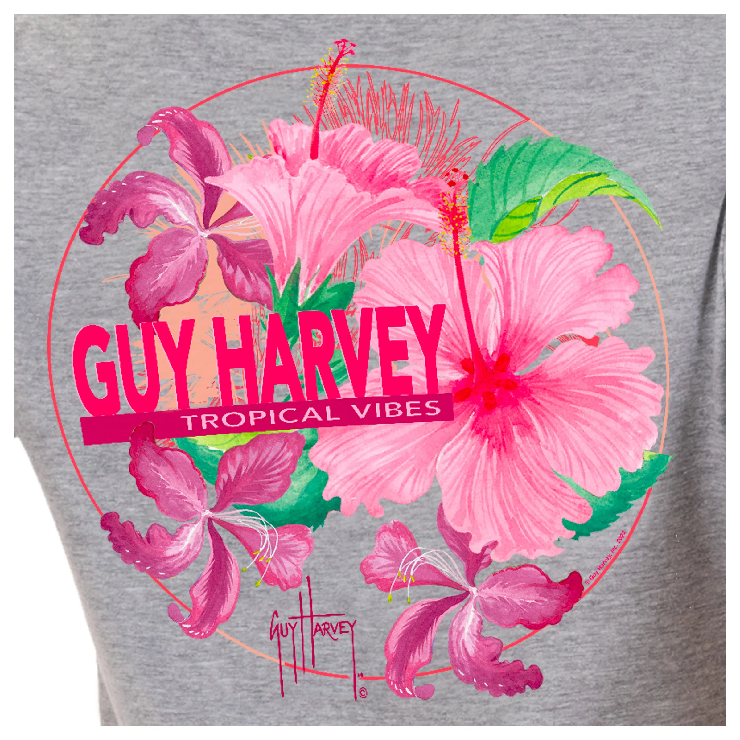 Women's Tropical Vibes Short Sleeve V-Neck T-Shirt - Image 3