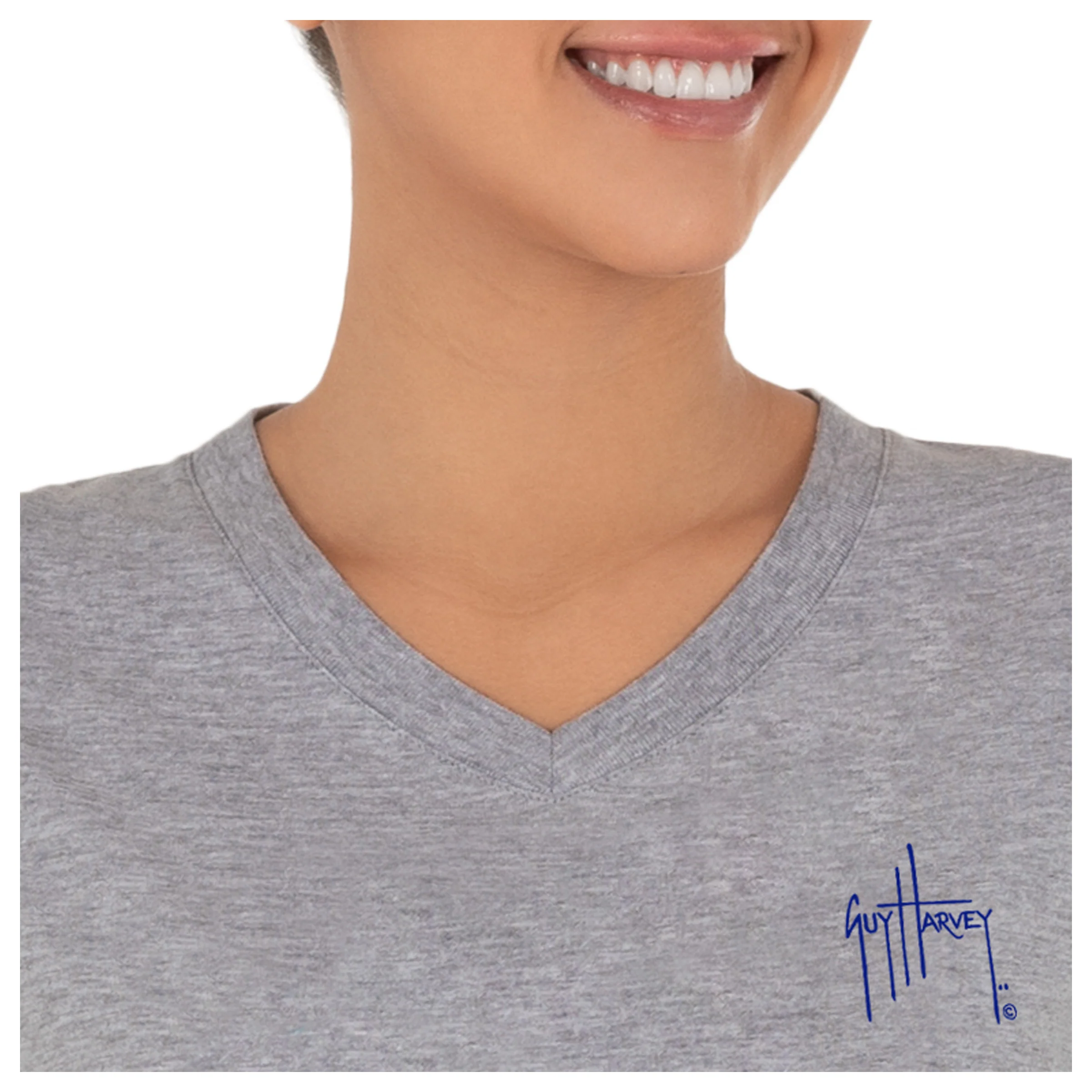 Women's Tropical Vibes Short Sleeve V-Neck T-Shirt - Image 4